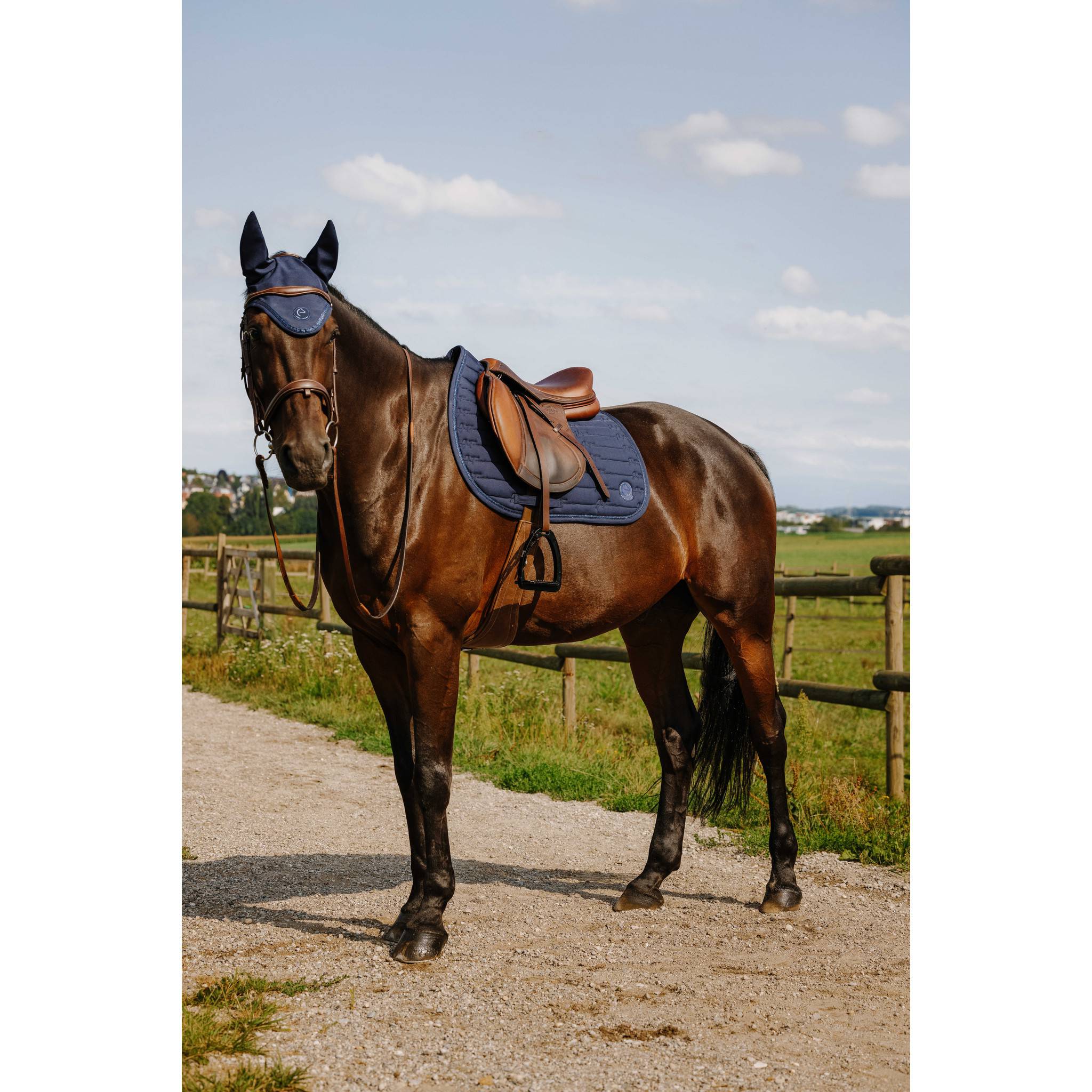 Je t’aime EQUITHÈME Origine Fly Veil Navy blue 306883007