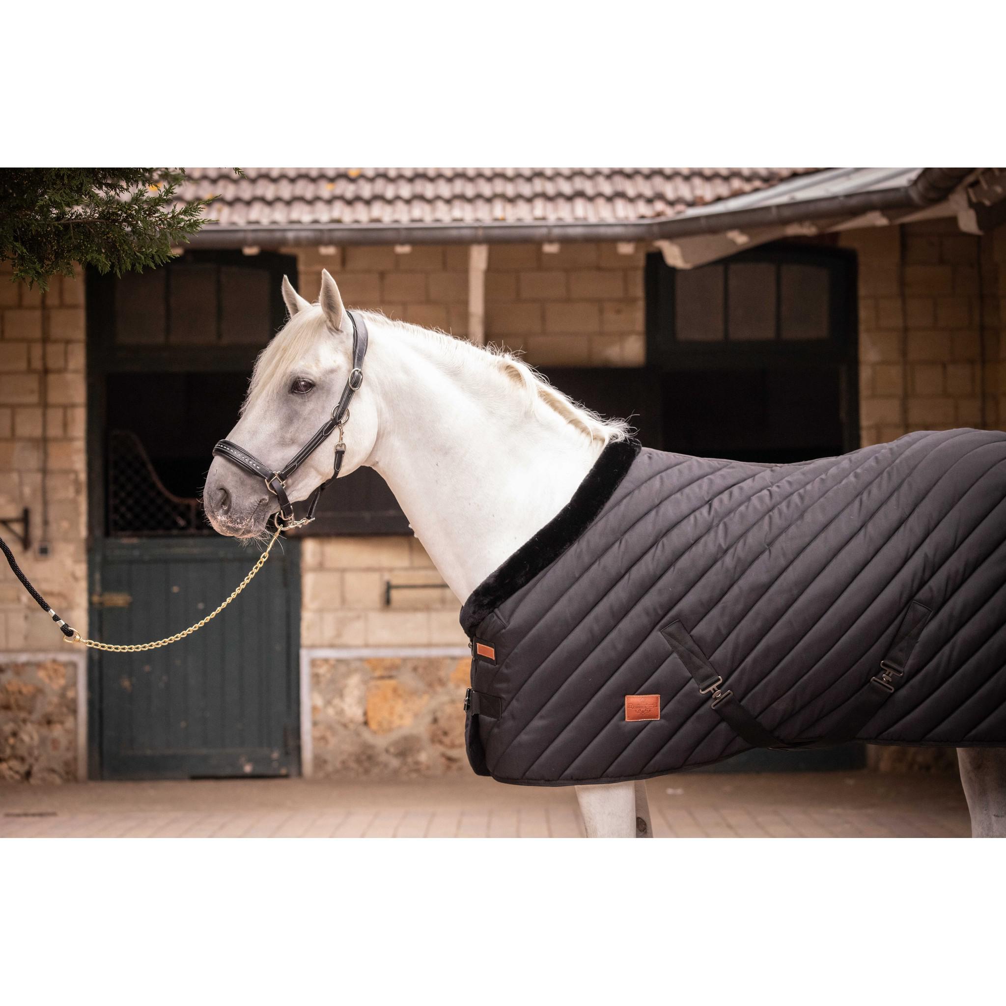 Paddock Sports Diagonal Stable Rug Black 400030259