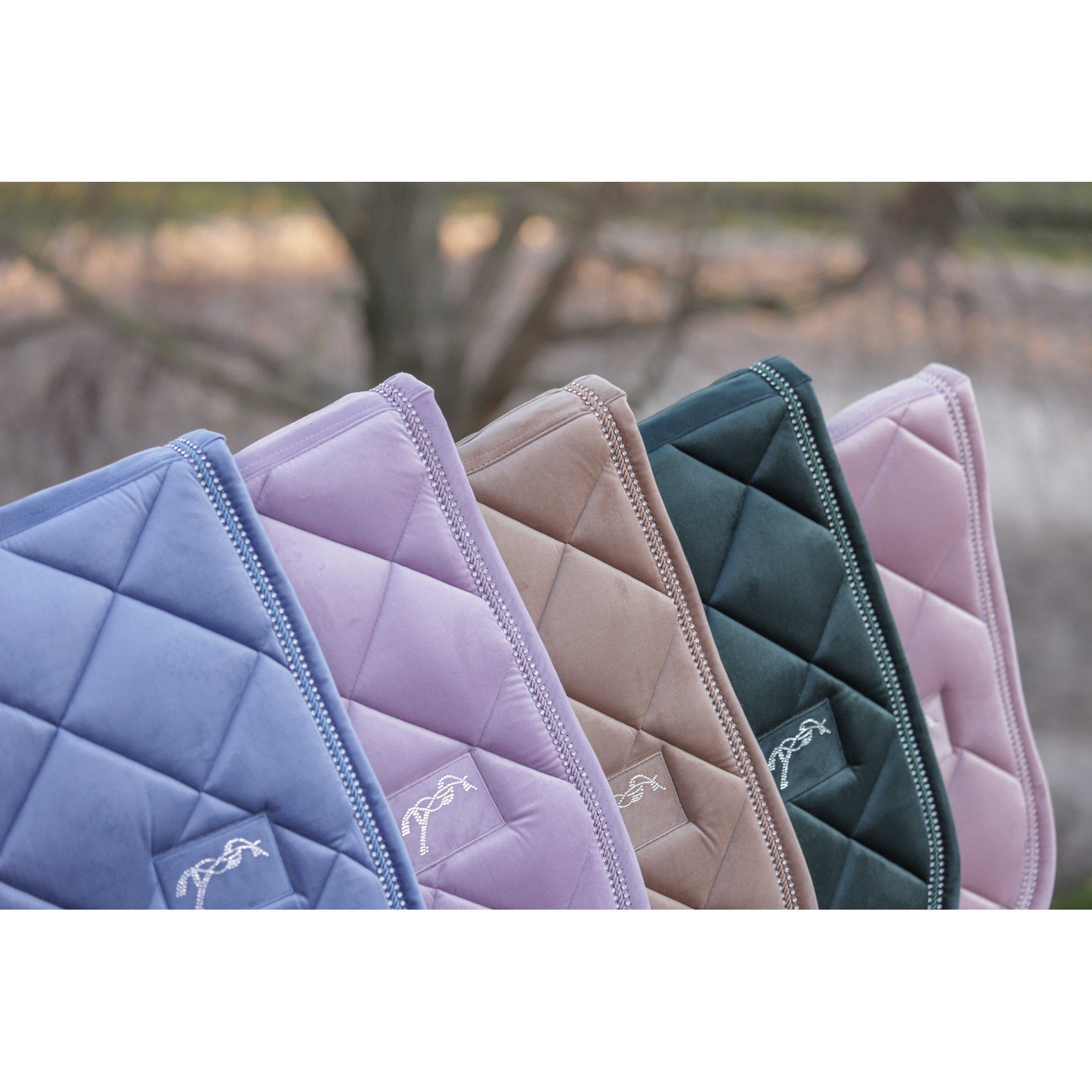 Pénélope New Strass Saddle pad - All purpose Dark green 204841009