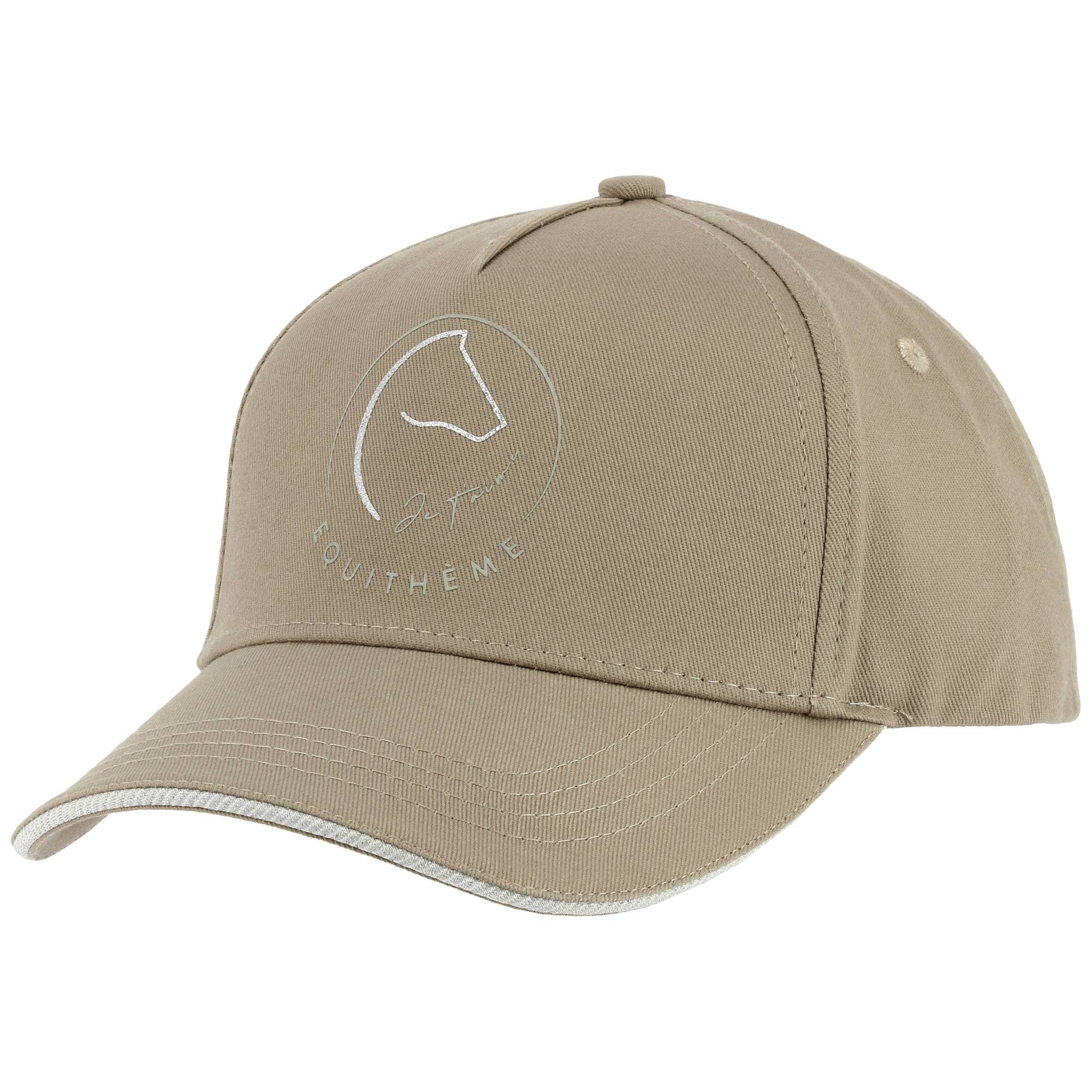 EQUITHÈME "I Love You" Cap - Ponytail Design Taupe - 985163027_packshot_1