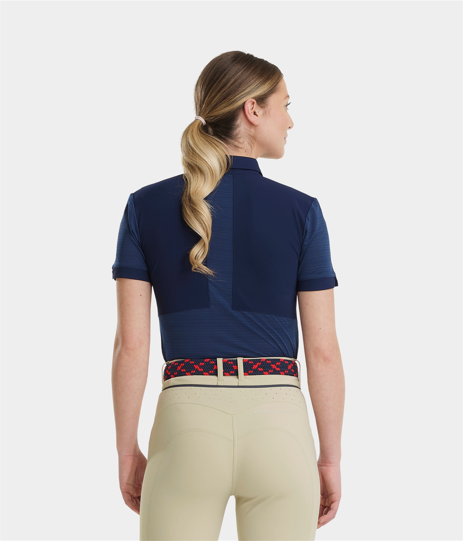 HORSE PILOT Aeromesh SS Polo Shirt Women - Dark Red