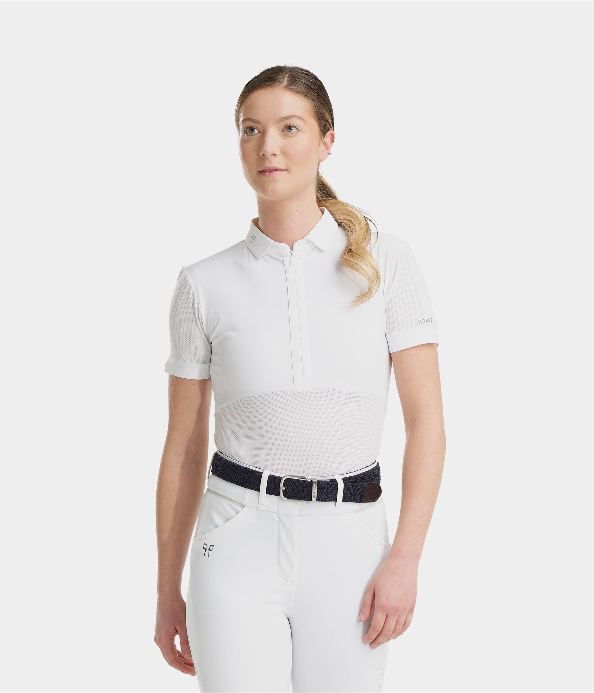 HORSE PILOT Aeromesh SS Polo Shirt Women - White