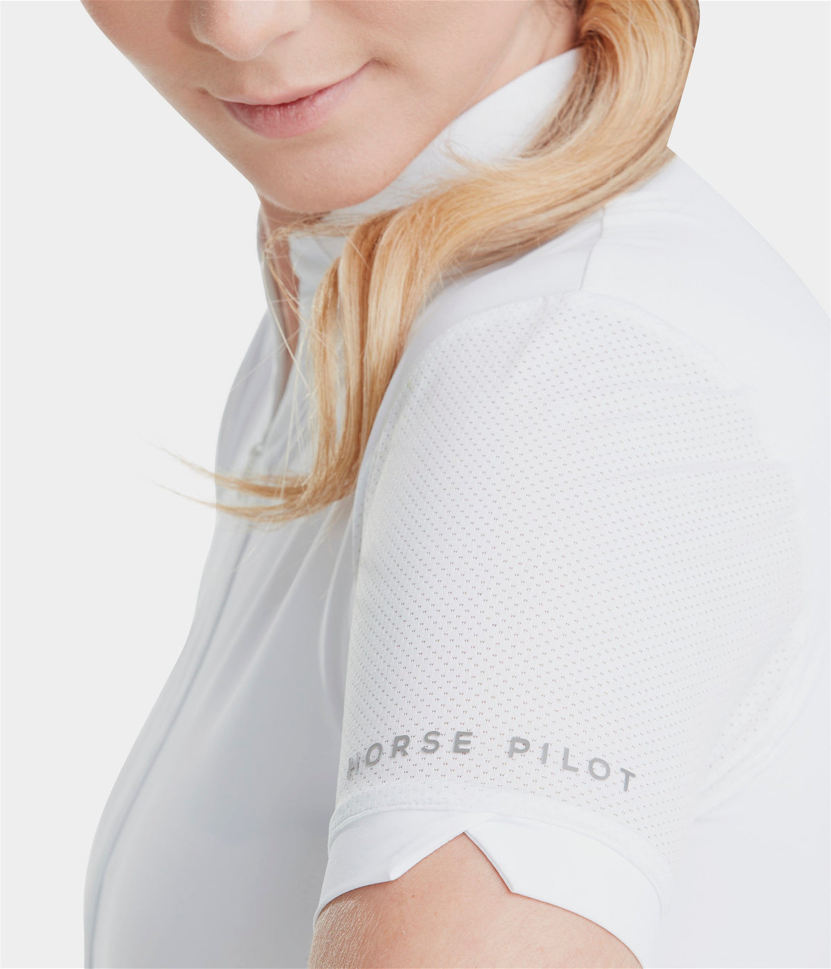 Horse Pilot Aeromesh SS Polo Shirt Women - White