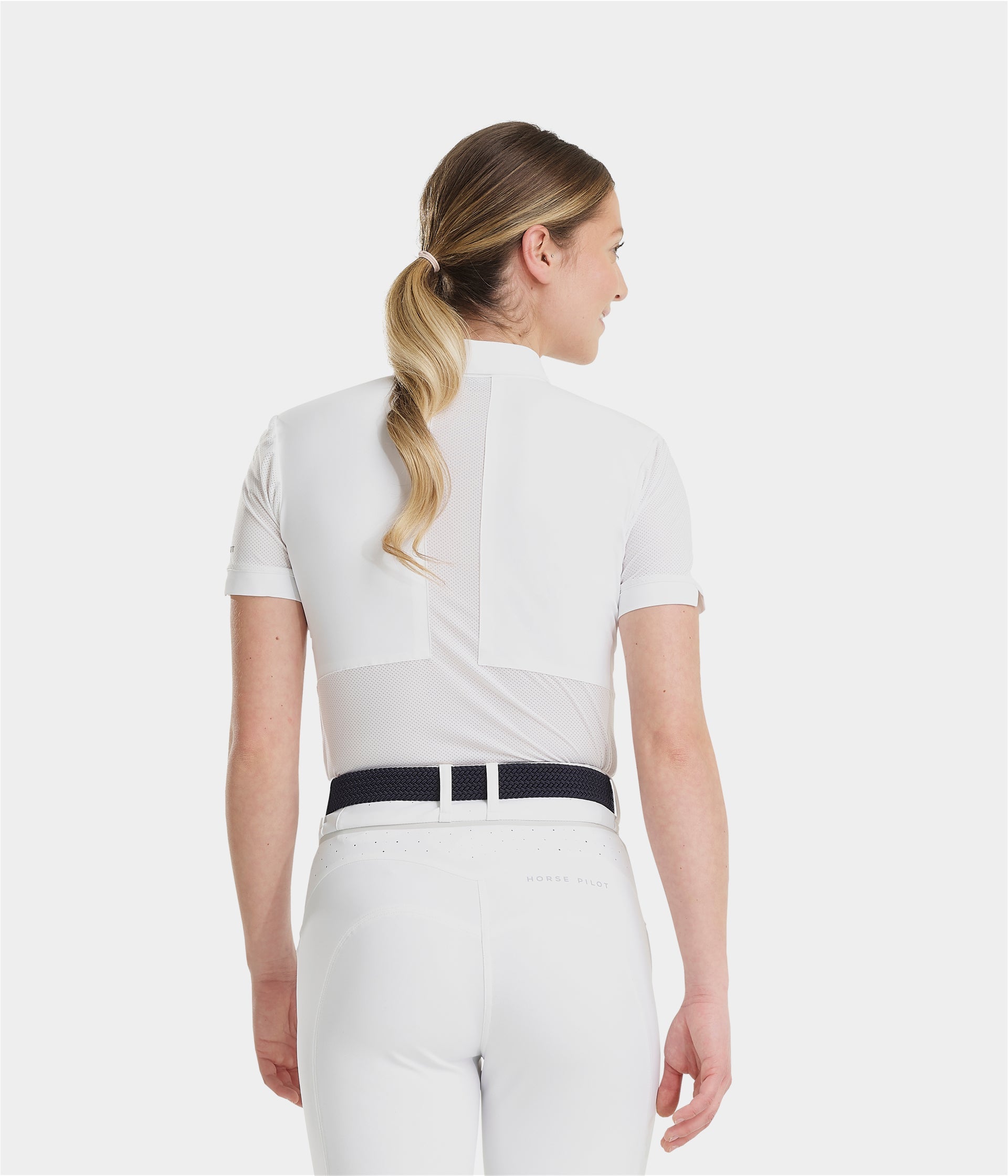 HORSE PILOT Aeromesh SS Polo Shirt Women - White