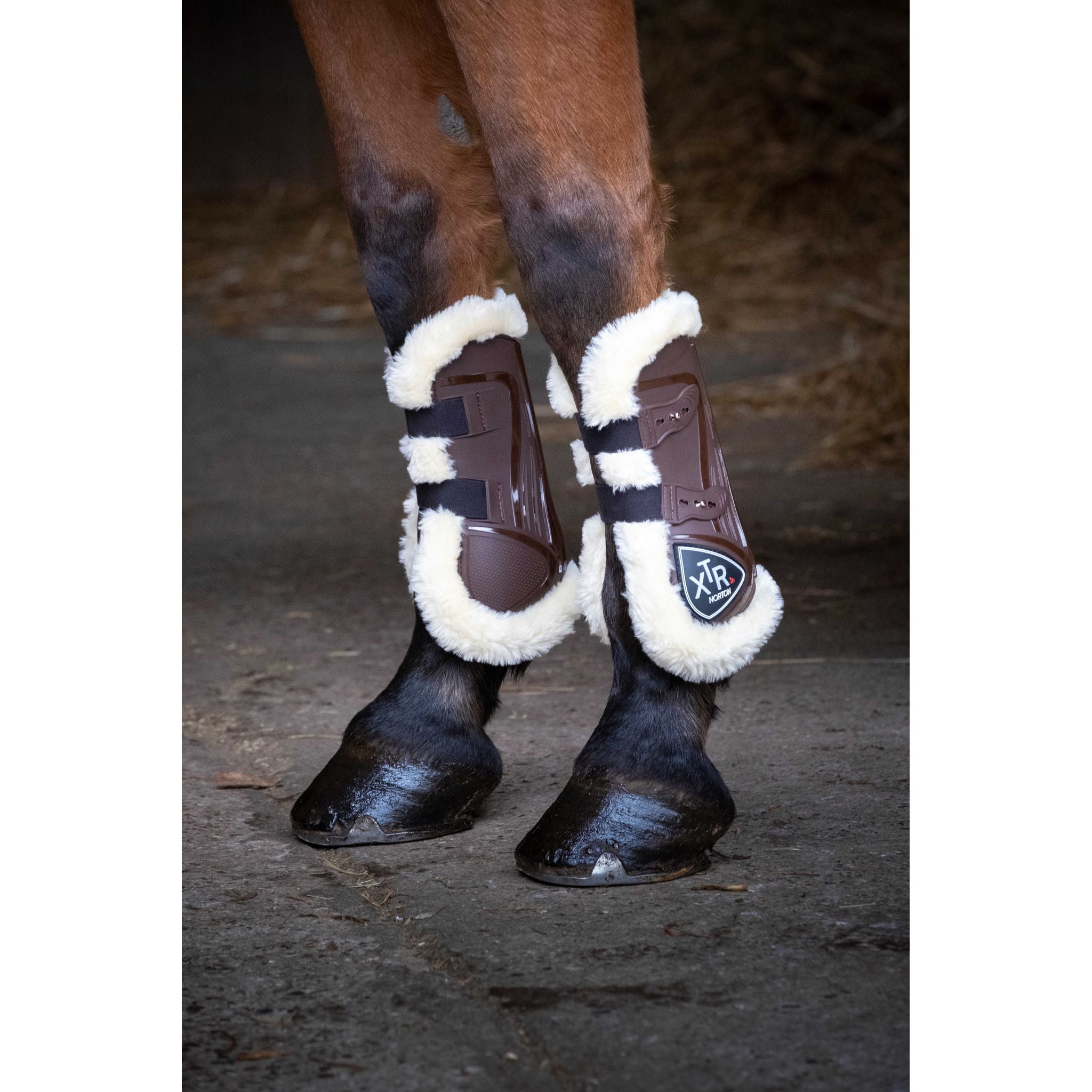 Norton XTR Sheepskin Tendon Boots with Buttons - Brown - 530672043_ambi_1