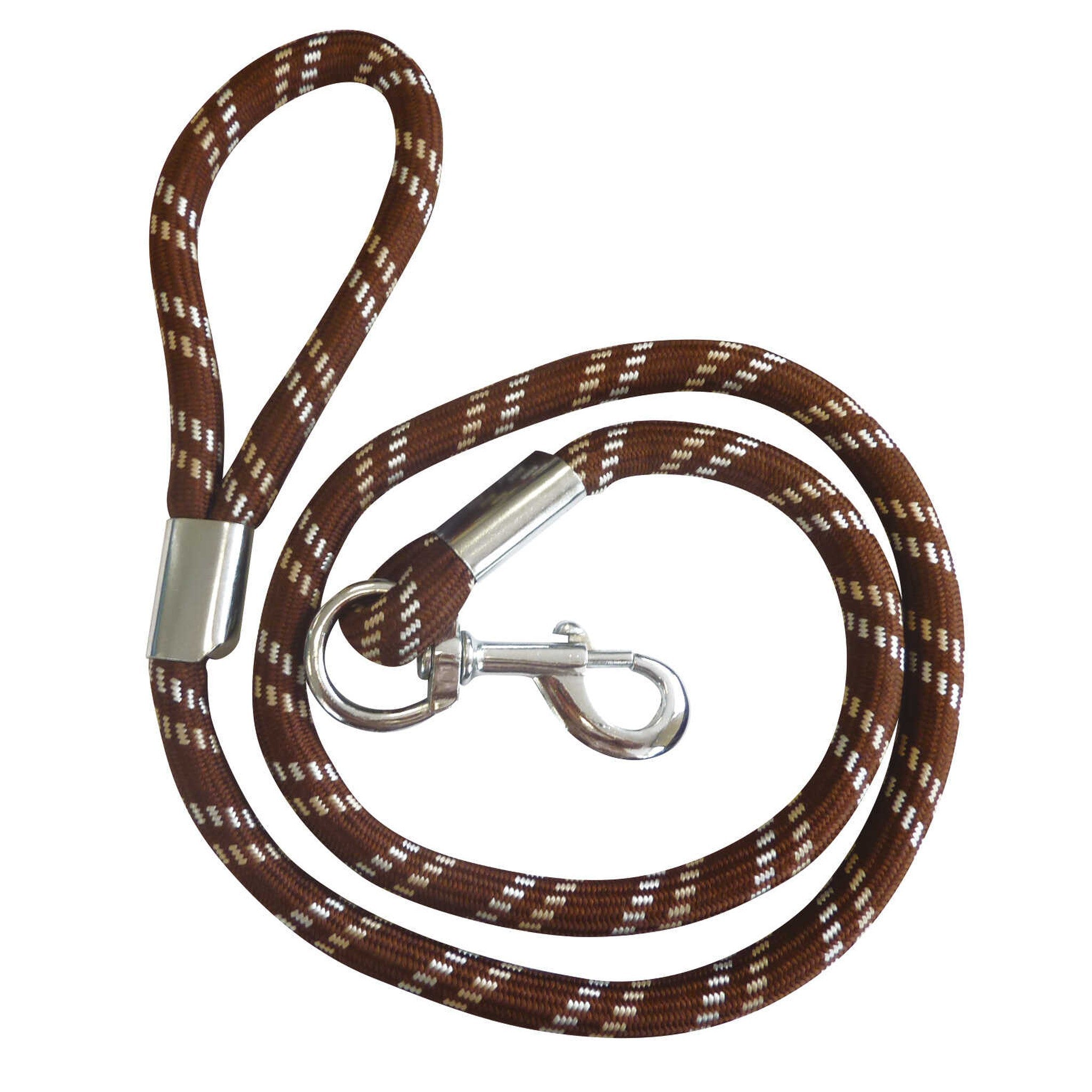 Diego&Louna Thick rope leash Choco/beige/white 409305041