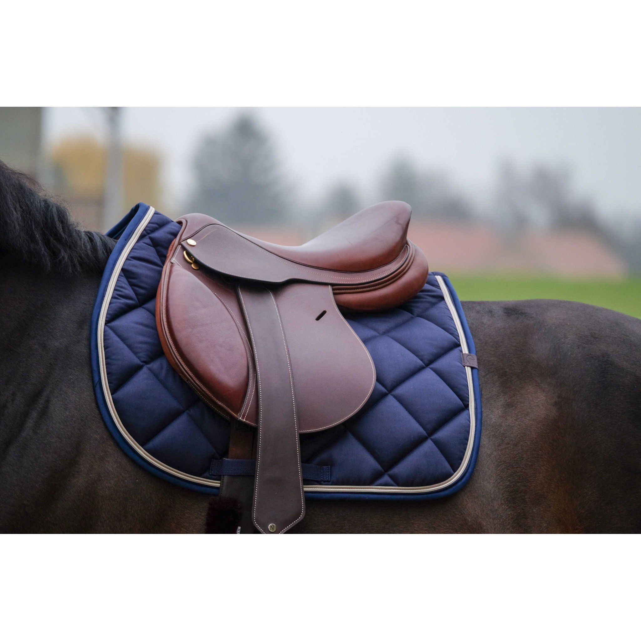 EQUITHÈME Classic Saddle pad - All purpose Navy blue 204773007