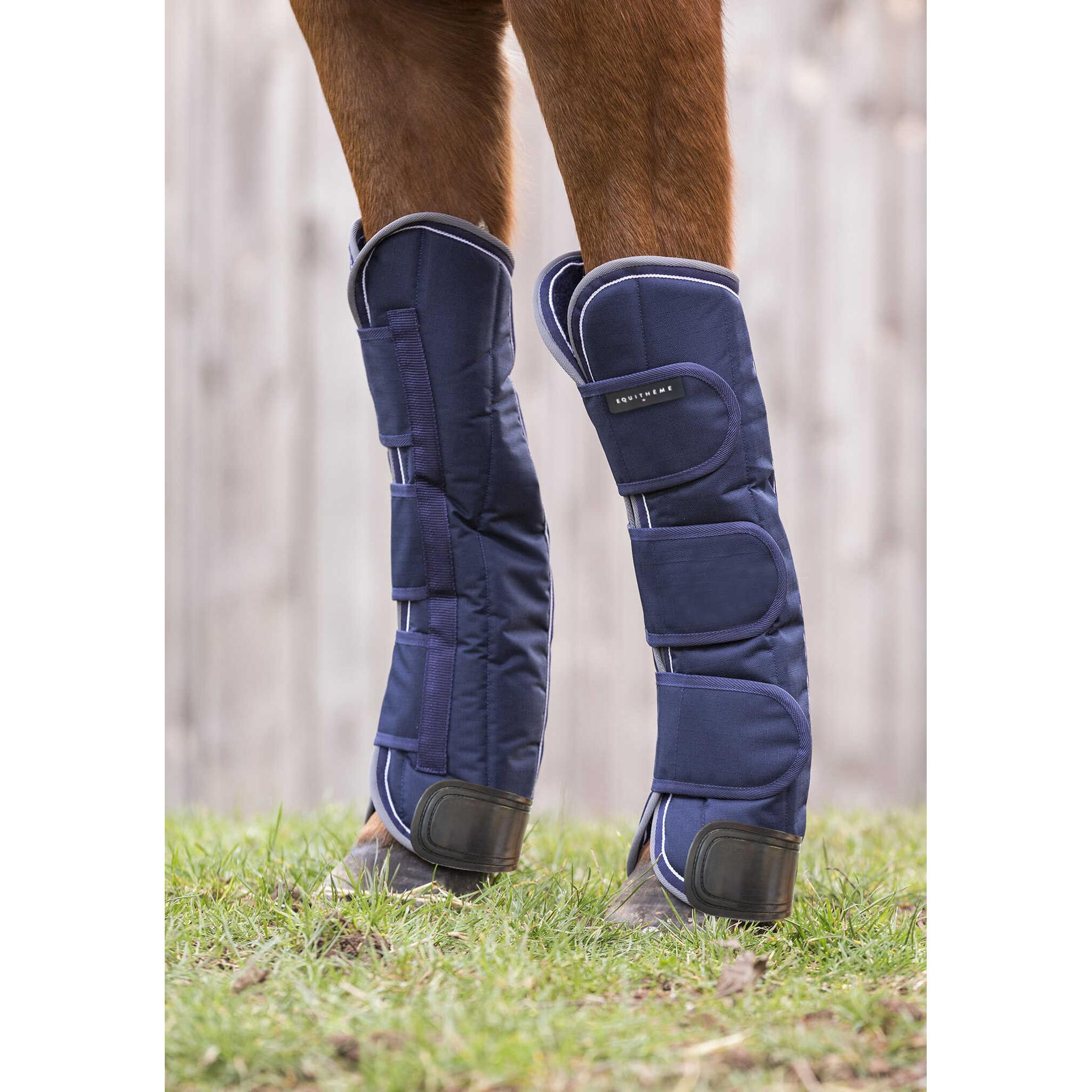 EQUITHÈME 600D shipping boots Navy blue/grey 402081003