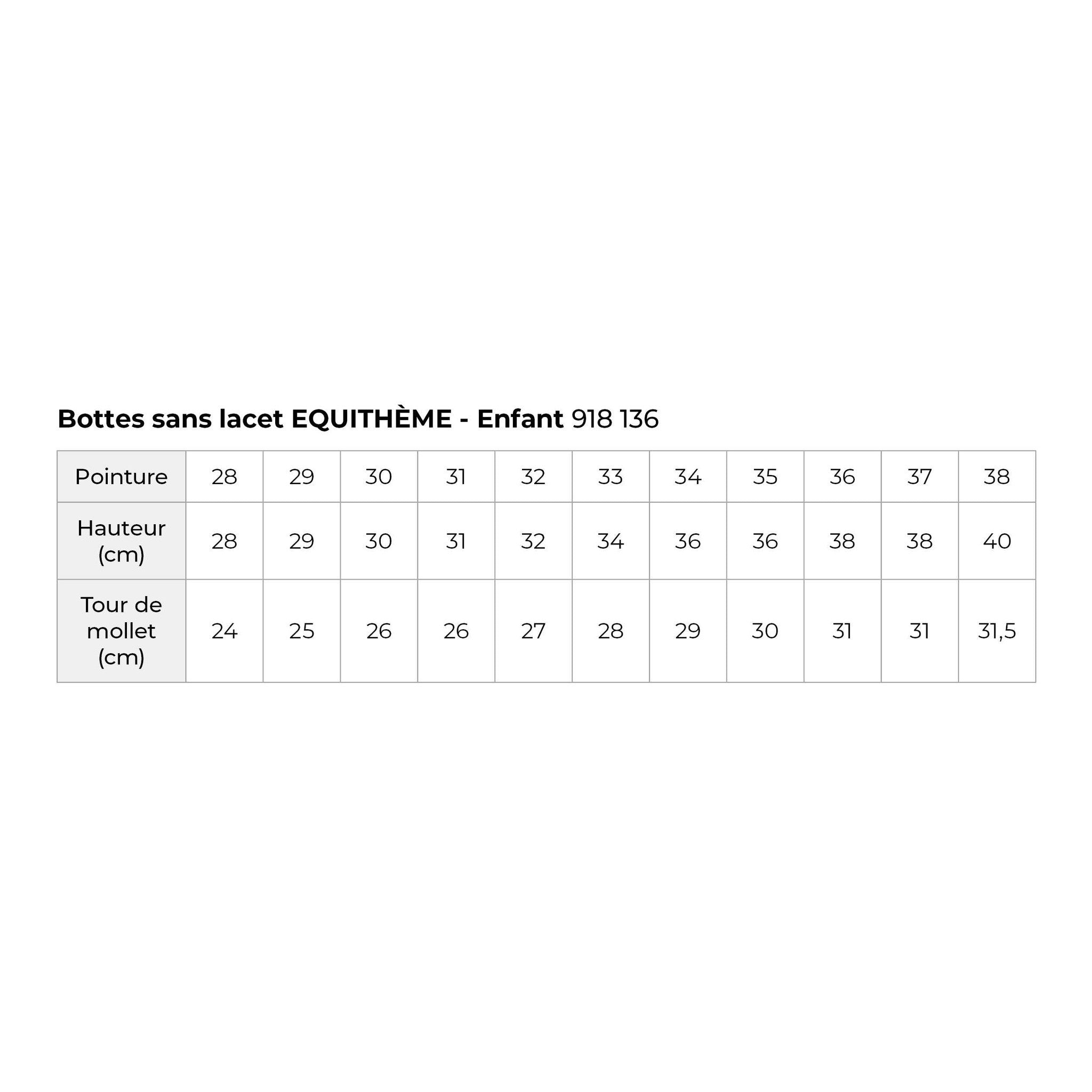 EQUITHÈME Slip-On boots - Children Black 918136234