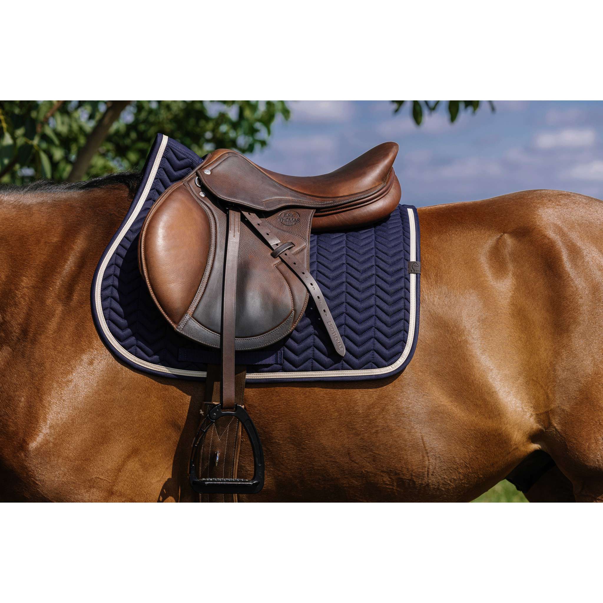 EQUITHÈME Softypop Saddle Pad - All purpose Navy blue 204003007