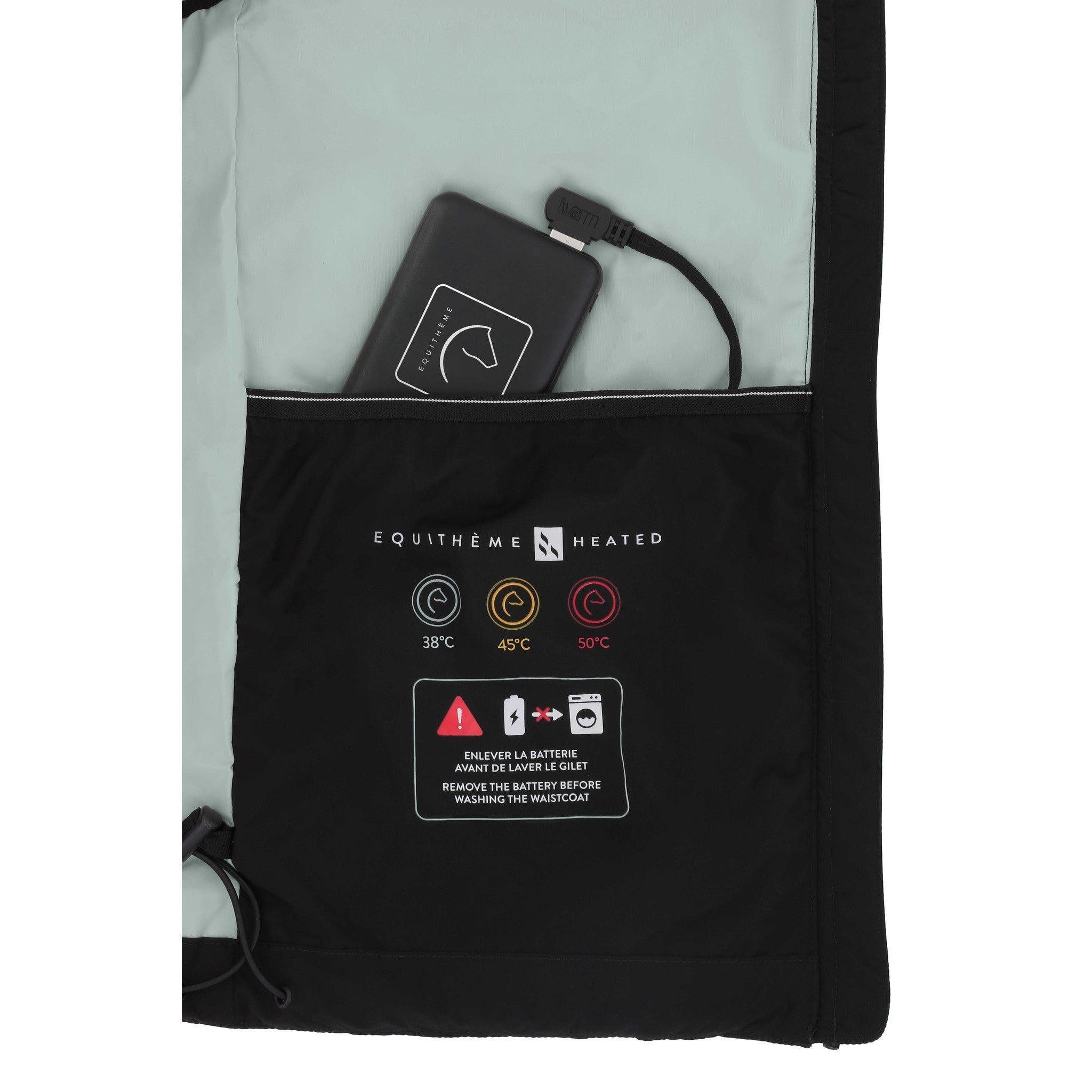 EQUITHÈME Charlie Heated waistcoat - Adult Black 981001023