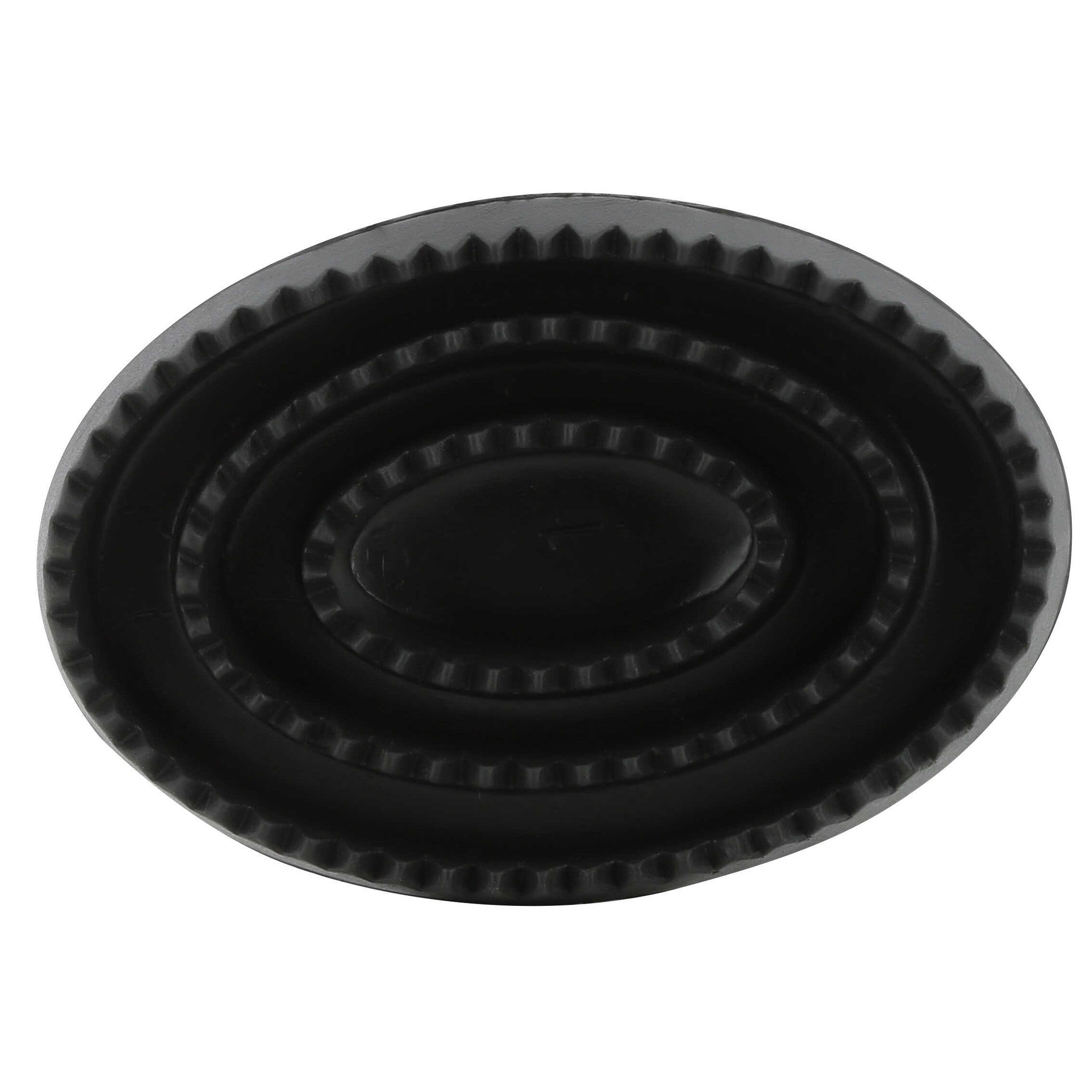 Hippo-Tonic Oval rubber Curry Comb Black 700076002