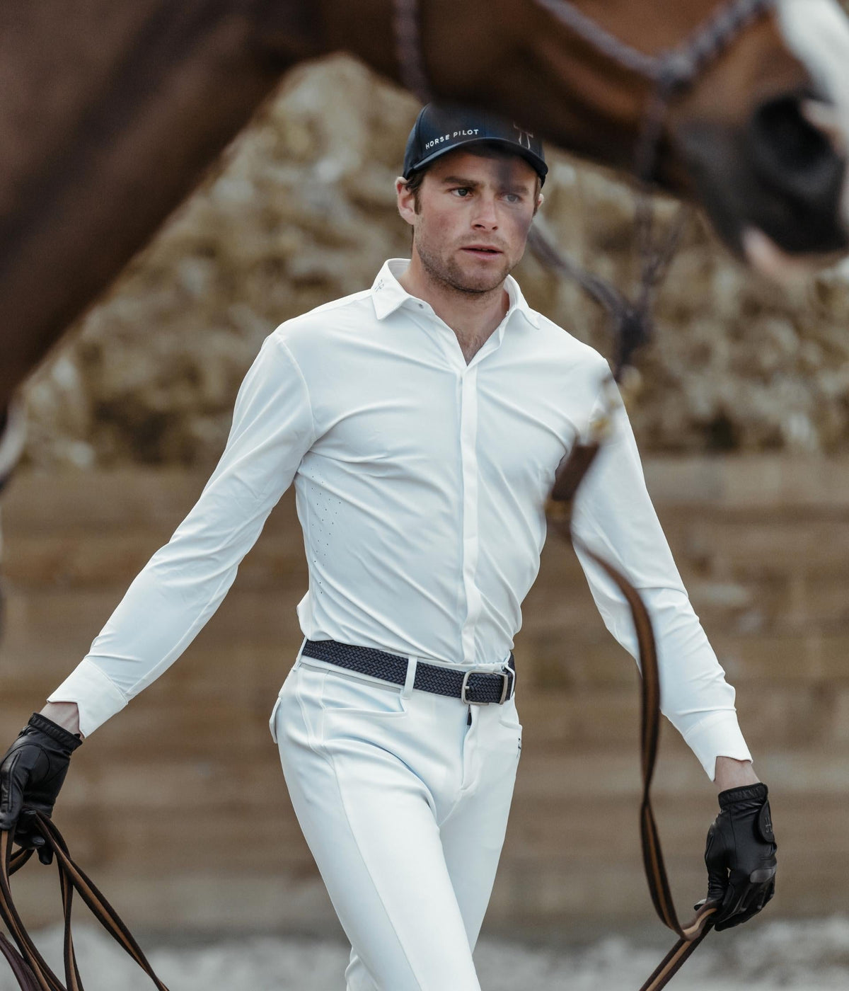 Horse Pilot Aerolight Shirt LS Men - White