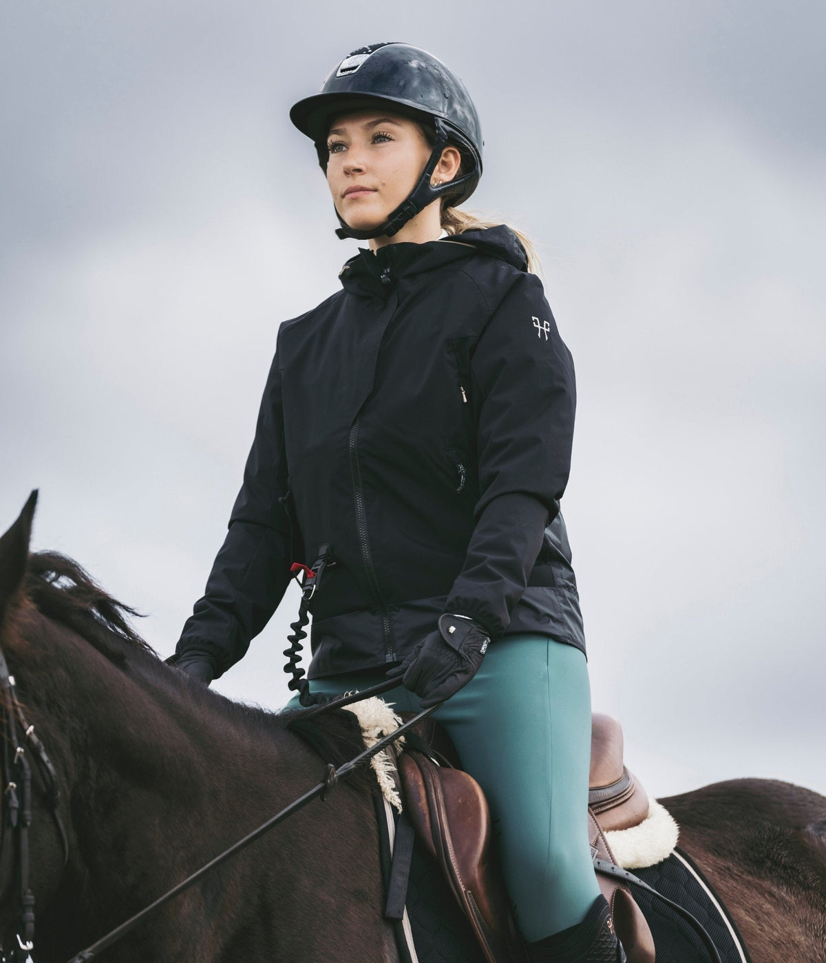Horse Pilot Bombers Airbag Compatible Women - Black