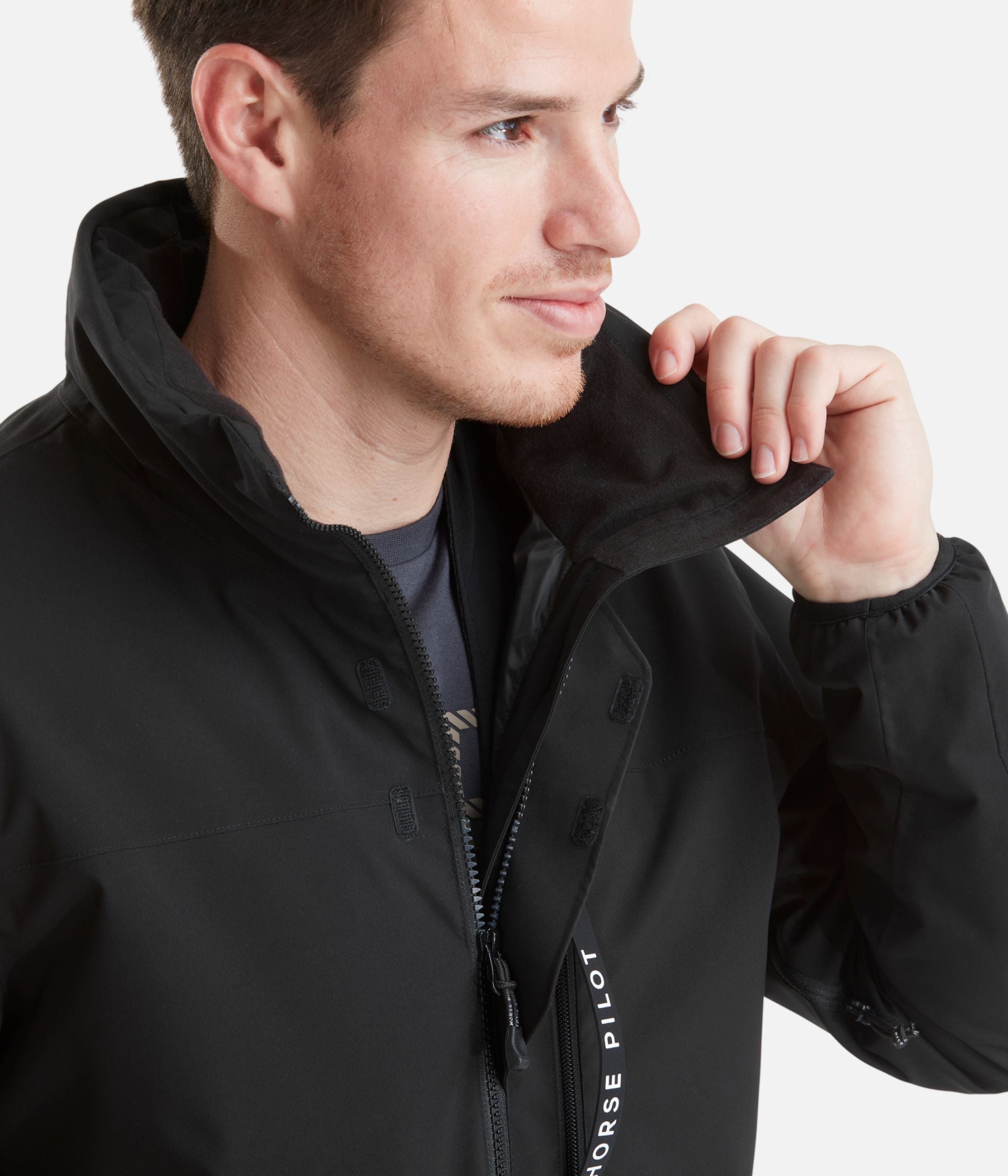 Horse Pilot Bombers Airbag Compatible Men - Black