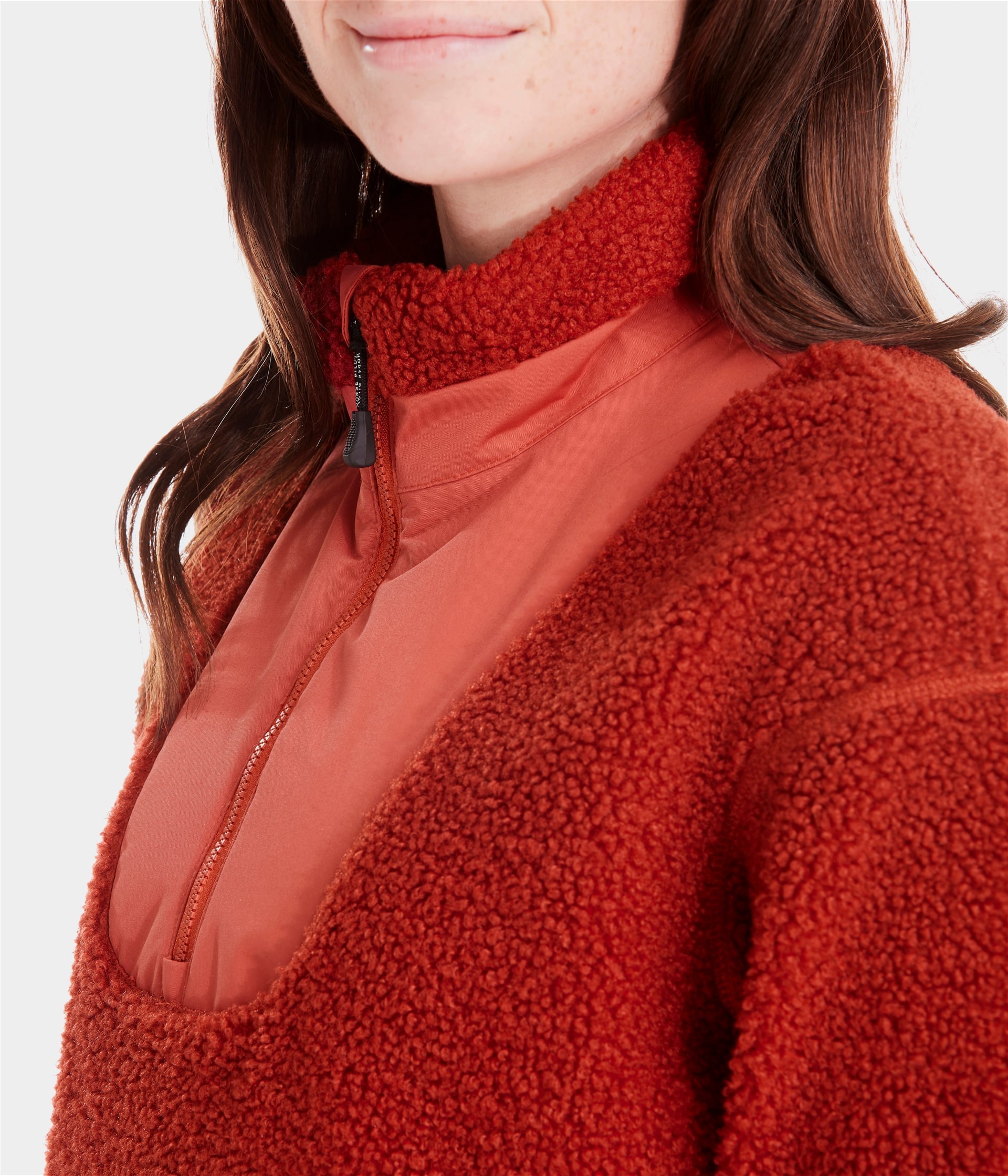 HORSE PILOT Sherpa Jacket Women - Terracotta