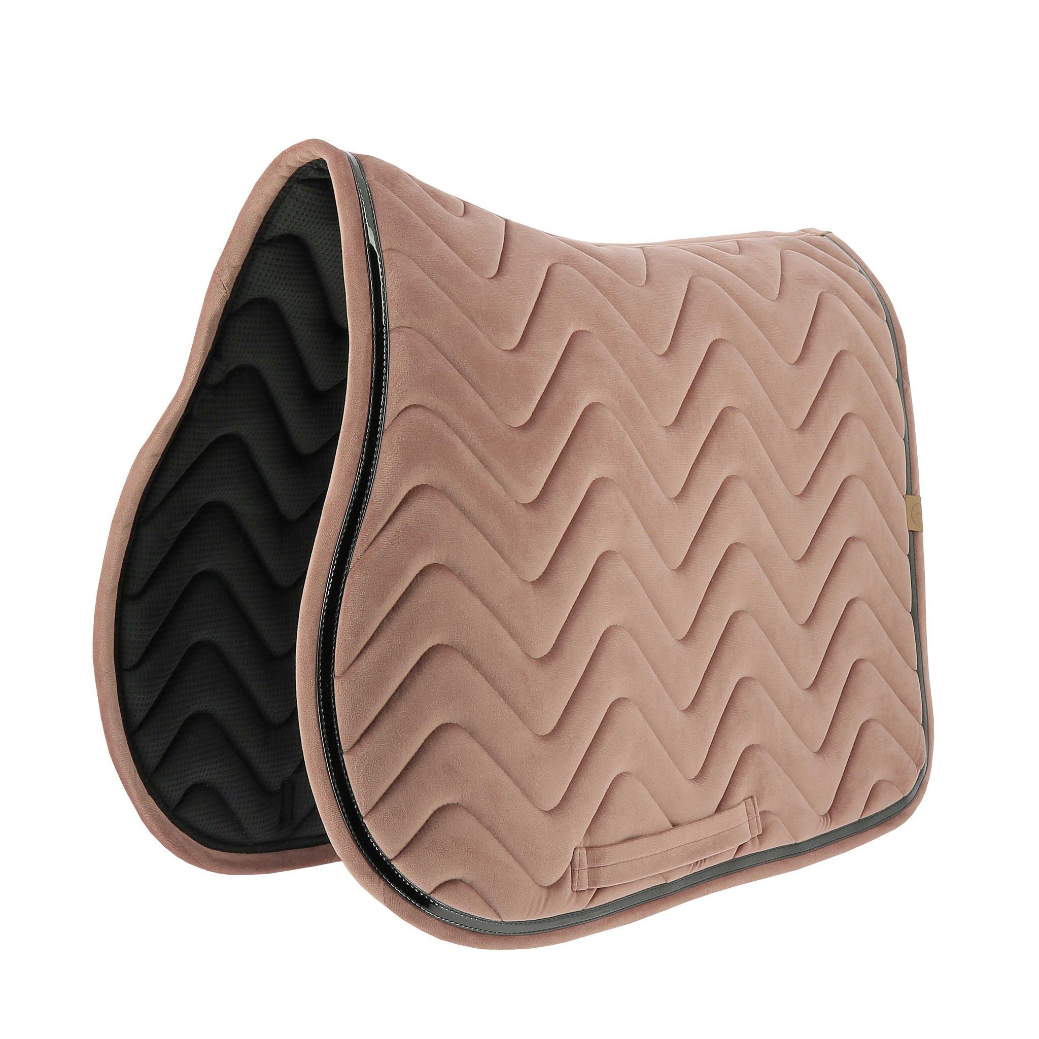 EQUITHÈME Glossy Saddle pad - All purpose Antique pink 204761013