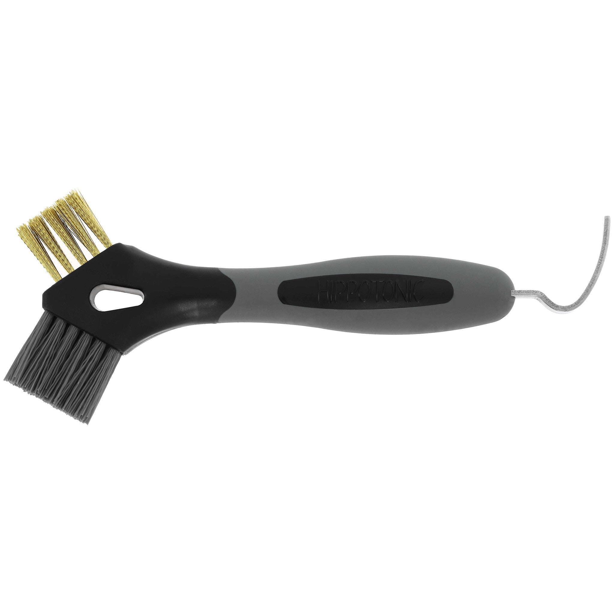 Hippo-Tonic 3-in-1 Metal Brush Hoof Pick Black 700143002