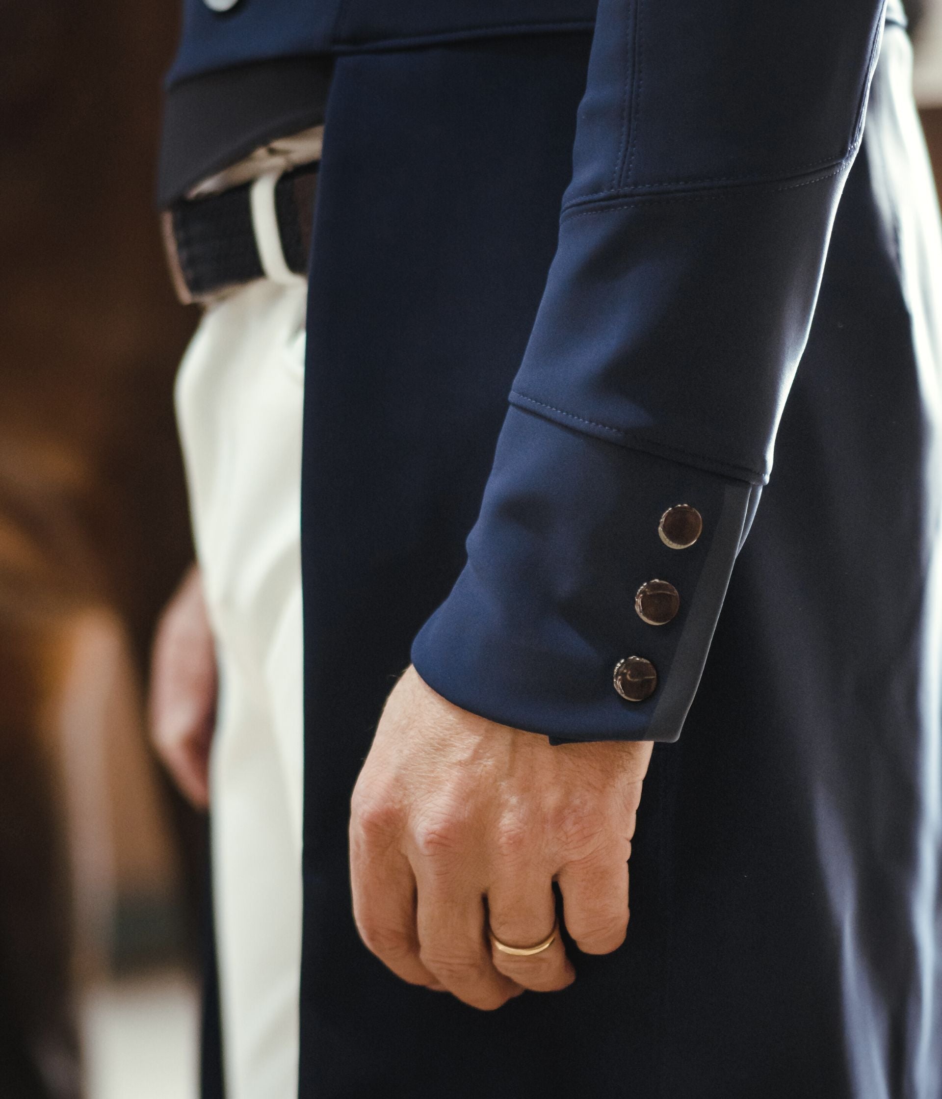 Horse Pilot Long Frac Jacket Men - Navy