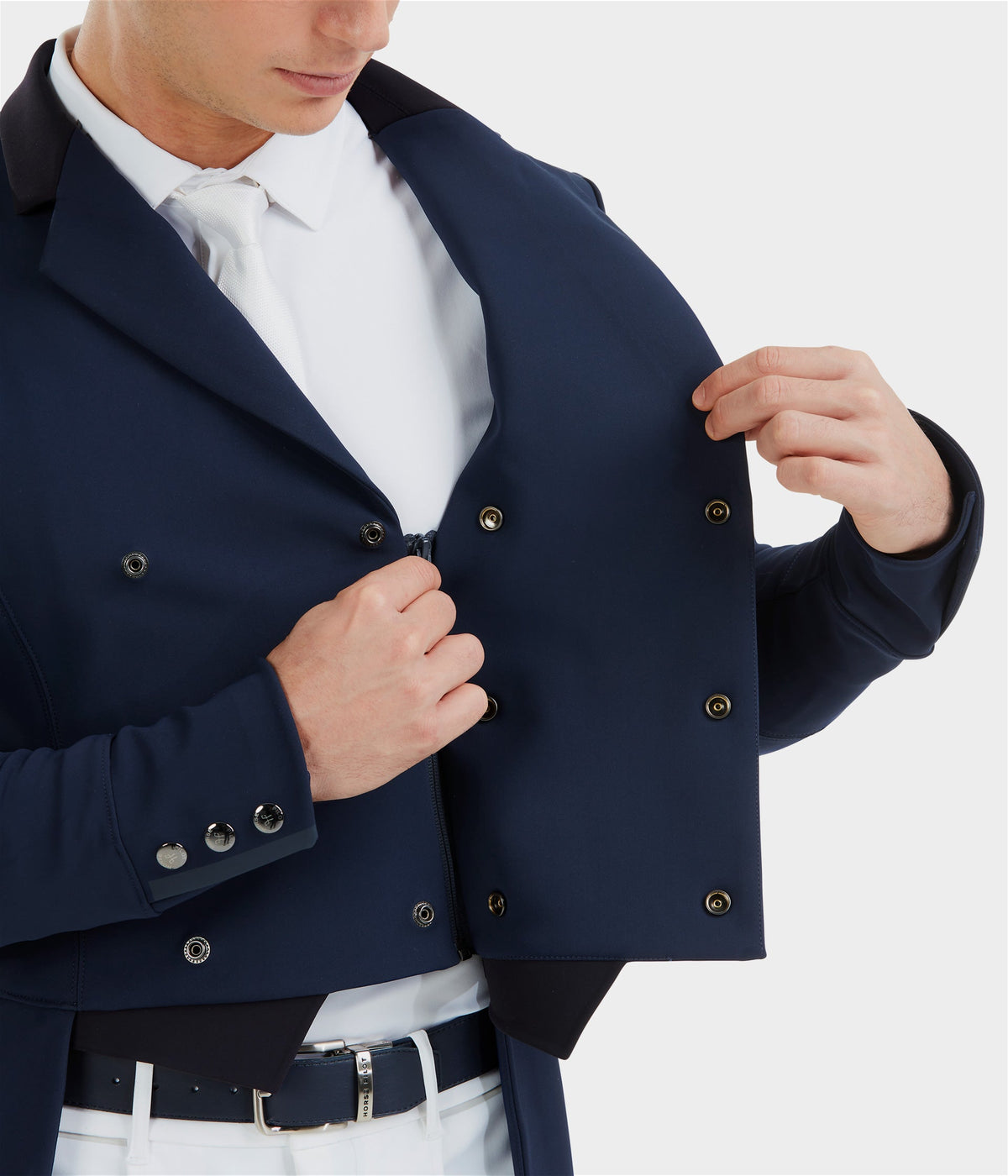 Horse Pilot Long Frac Jacket Men - Navy