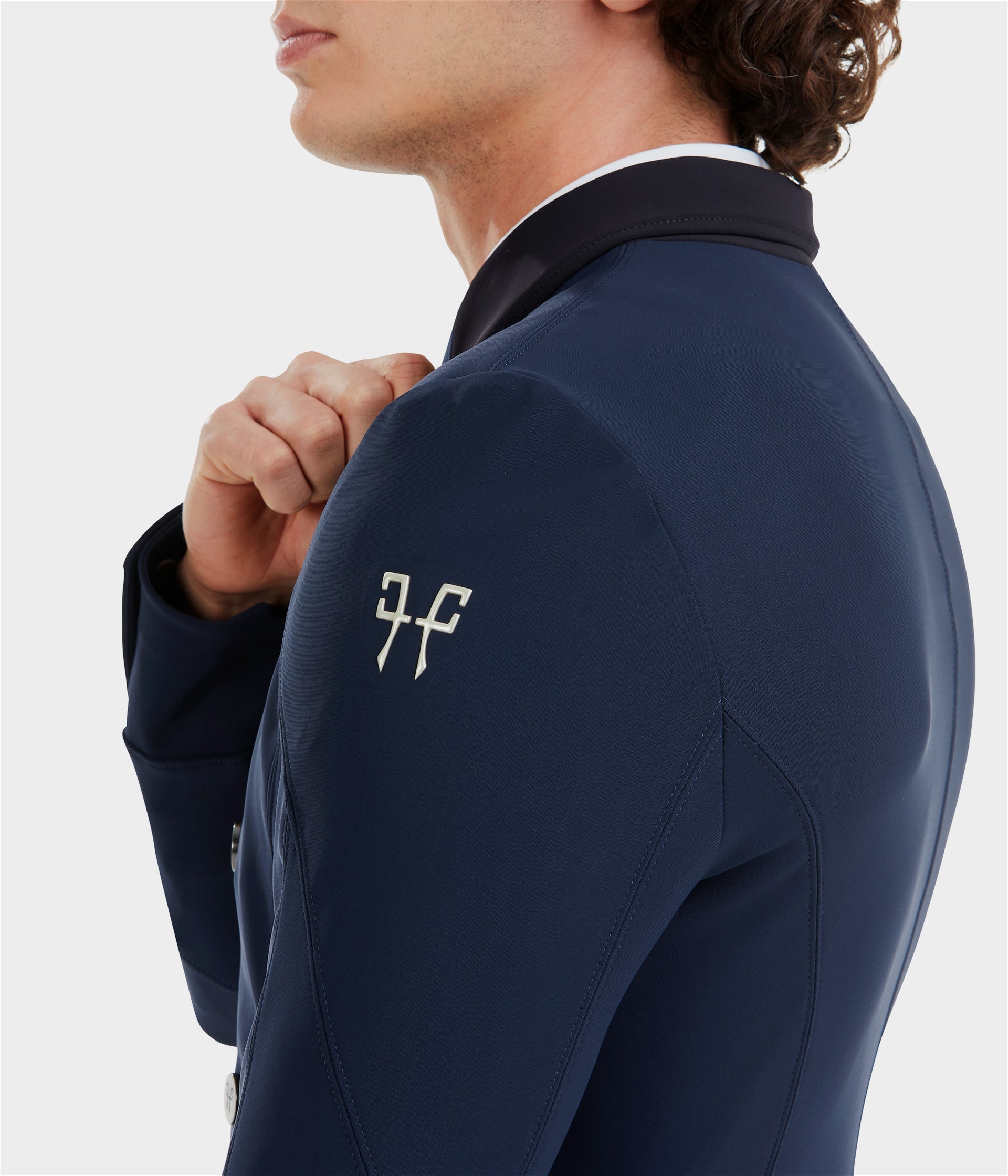 Horse Pilot Long Frac Jacket Men - Navy