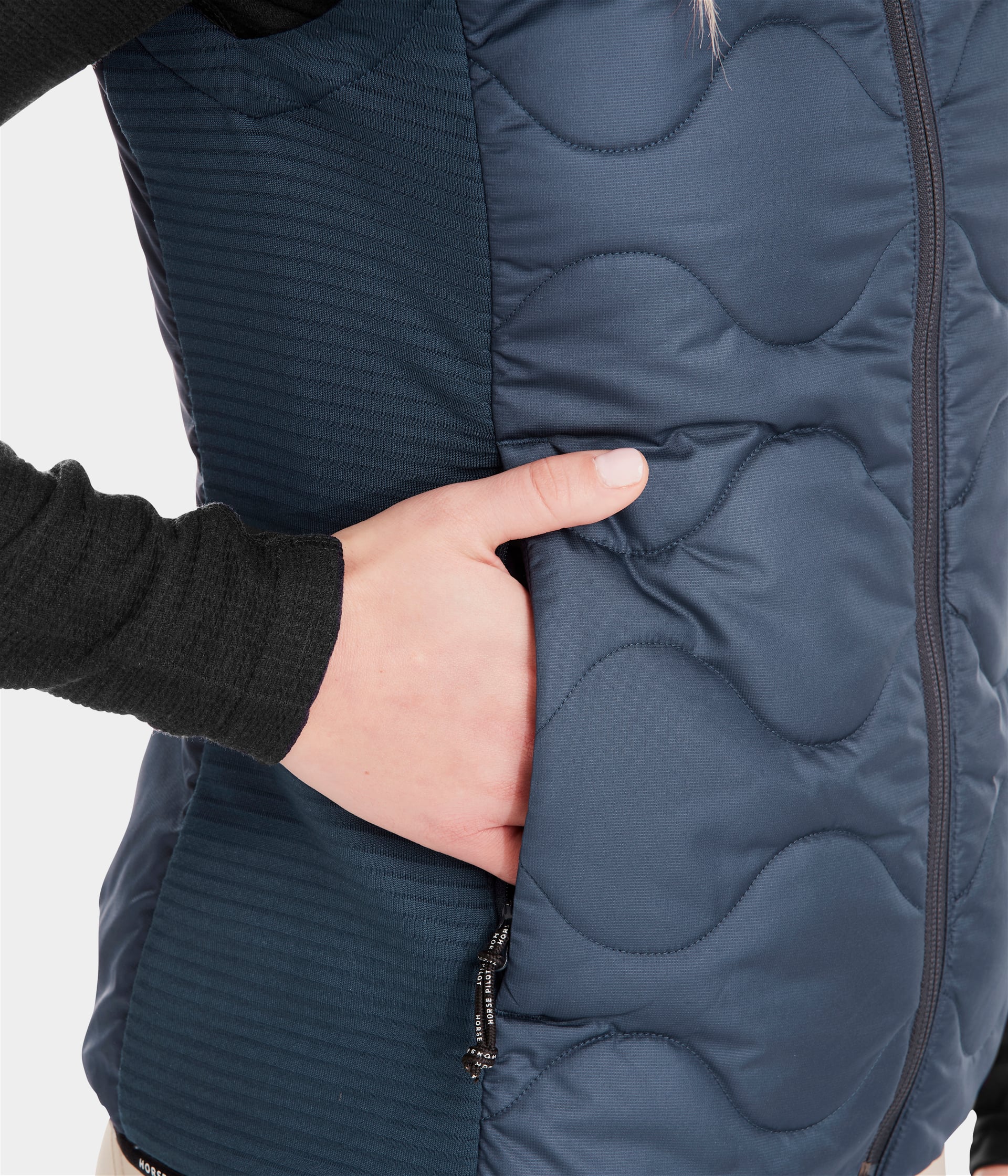 Horse Pilot Rider Vest Women - Navy
