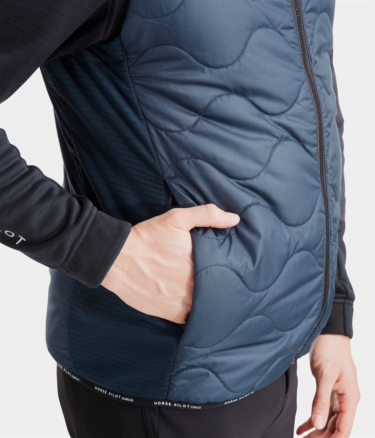 Horse Pilot Rider Vest Men - Navy