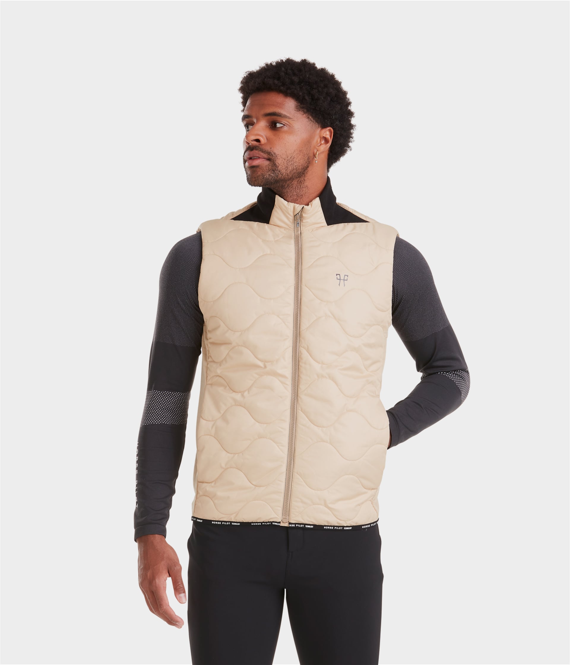 HORSE PILOT Rider Vest Men - Latte