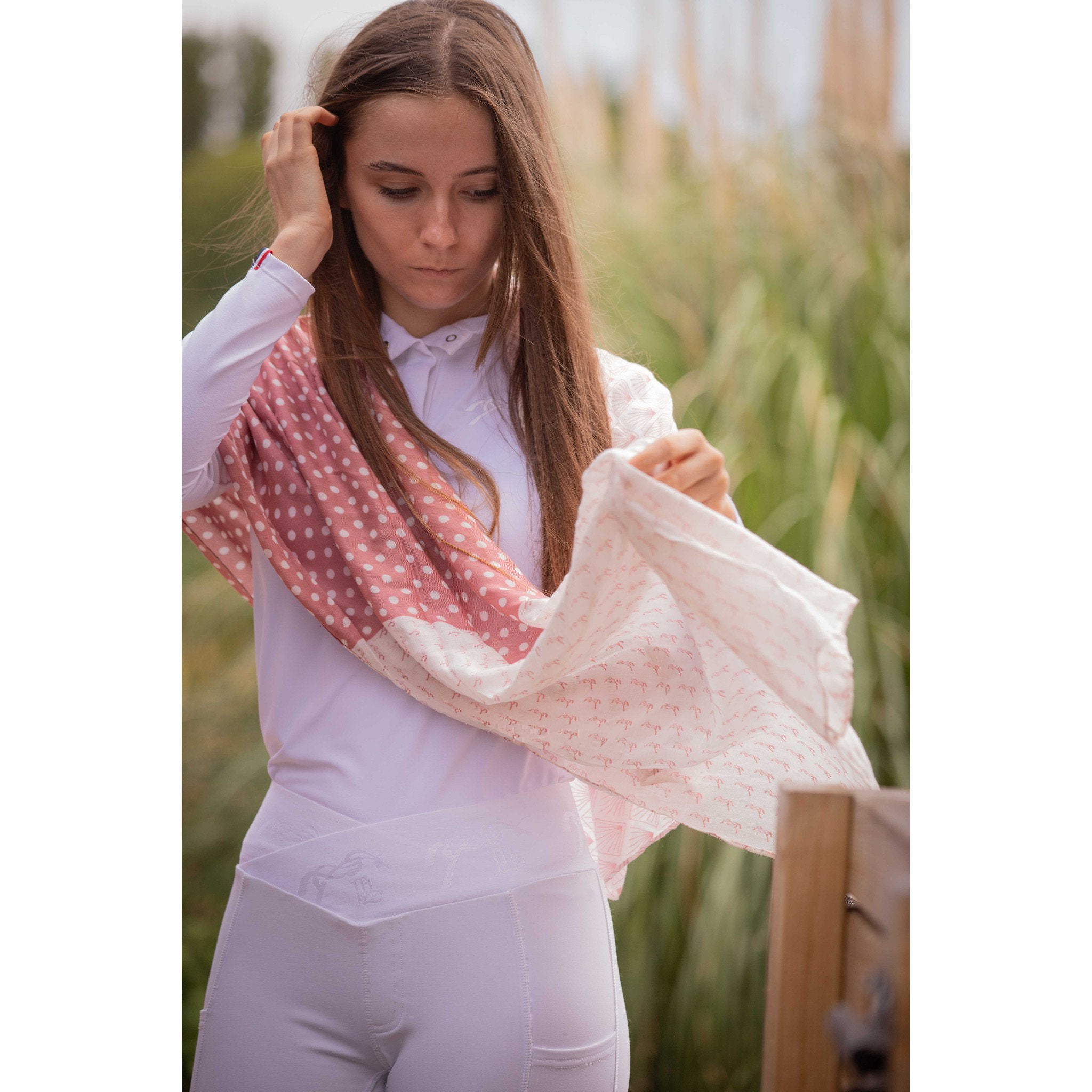 Pénélope Alix stole Pink / ecru 985853013