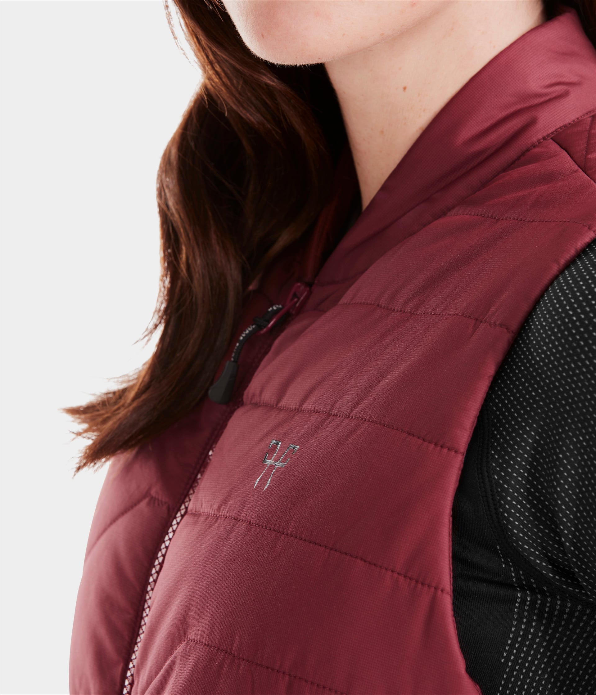 Horse Pilot E-Kelvin Vest Women - Dark Red