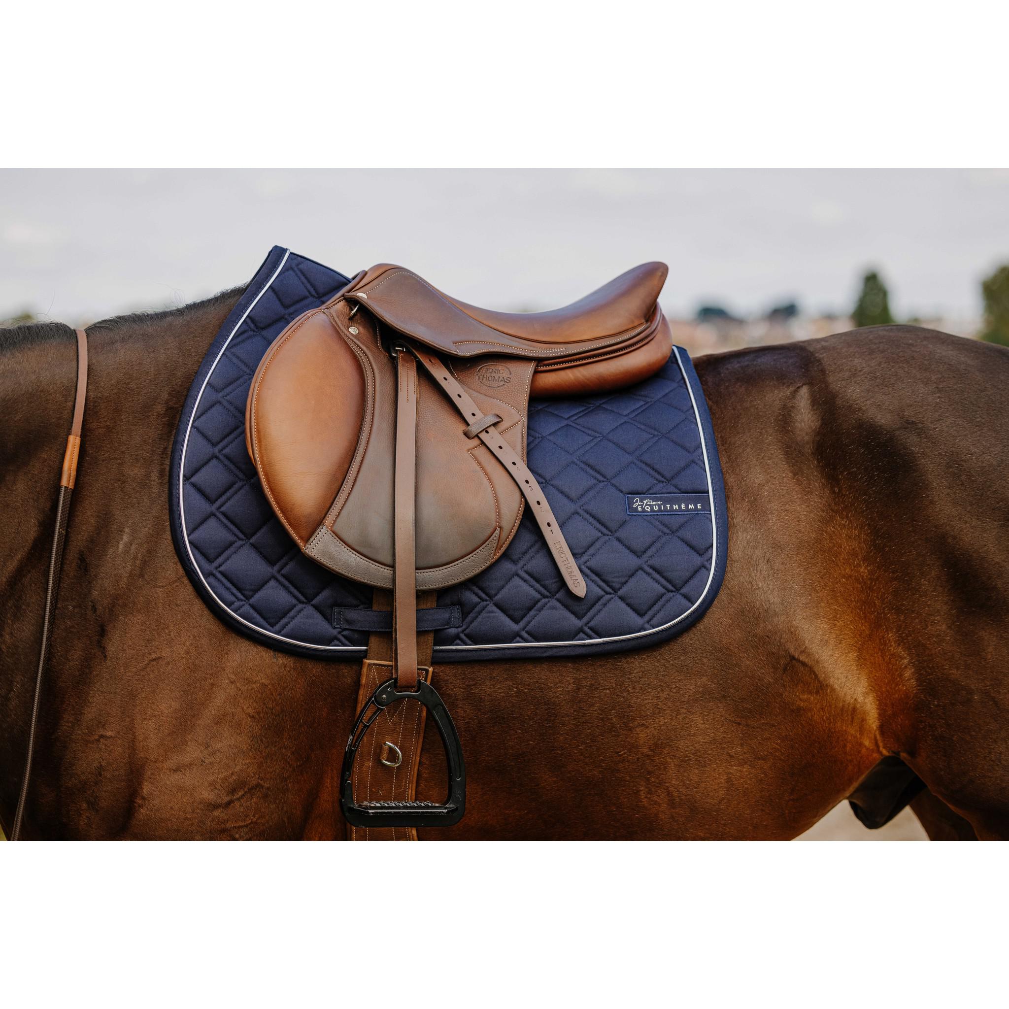Je t'aime EQUITHÈME Mirror Saddle Pad - All purpose Blue 204505007