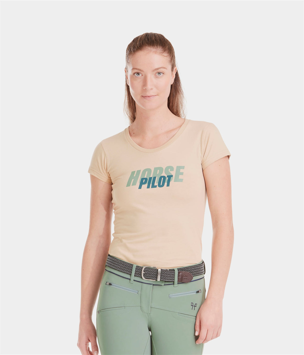 Horse Pilot Team Shirt Women - Sand