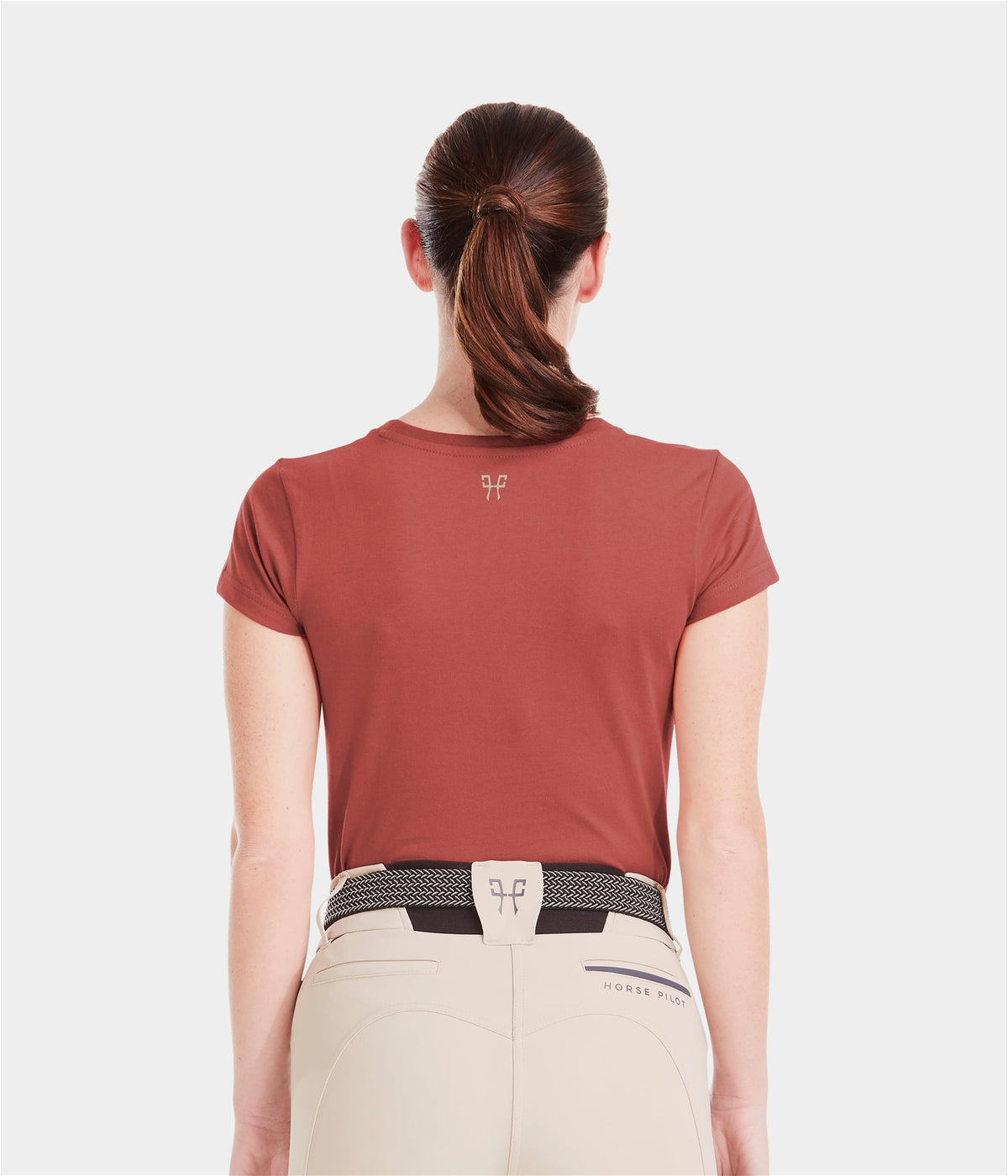Horse Pilot Team Shirt Women - Terracotta