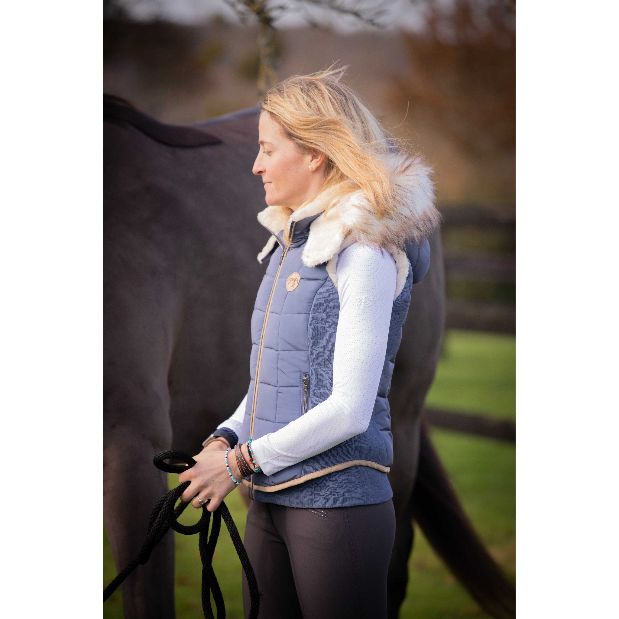 Pénélope New Roge Padded Jacket - Ladies Blue / gray 978806191