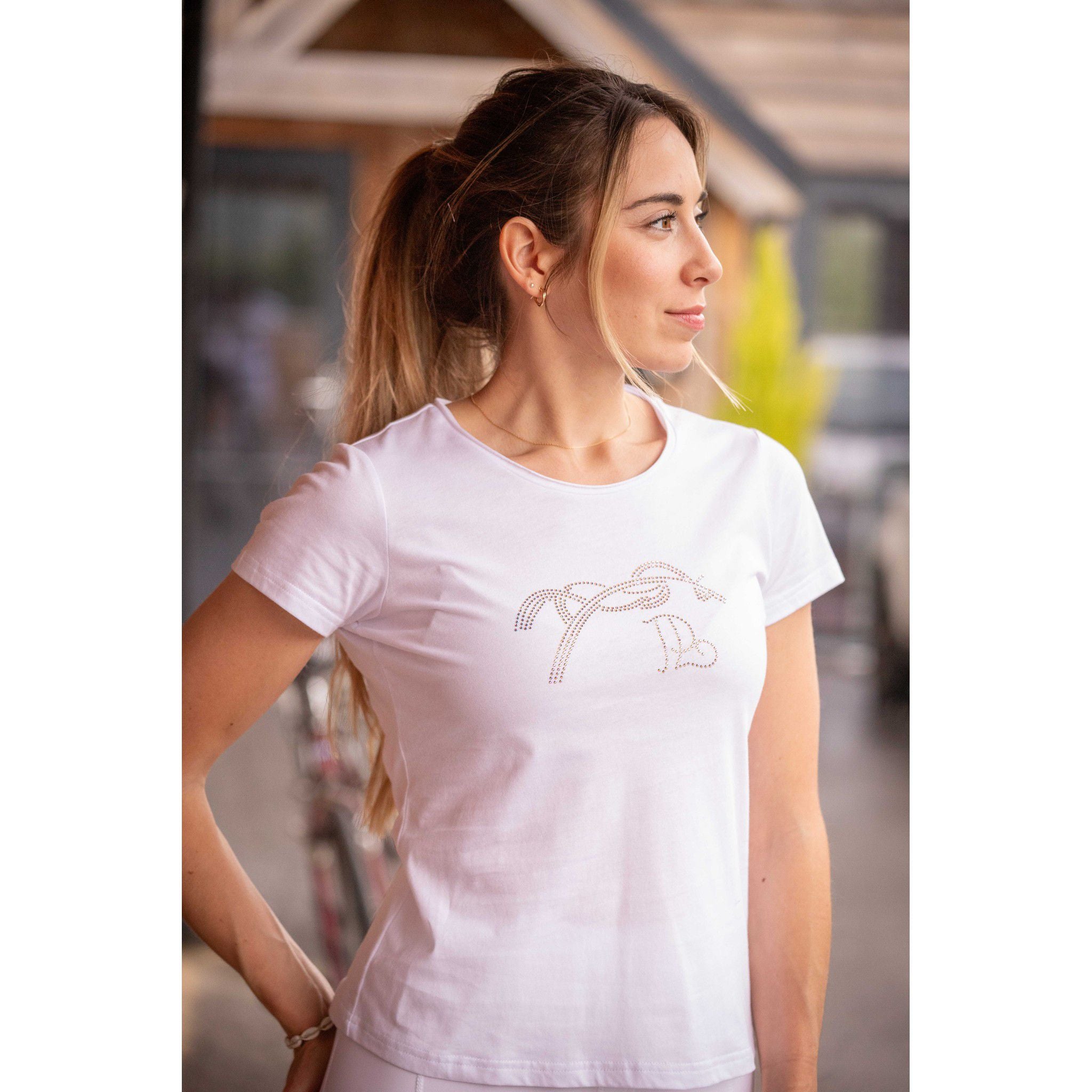 Pénélope Iconic Strass T-Shirt - Ladies White 963417011