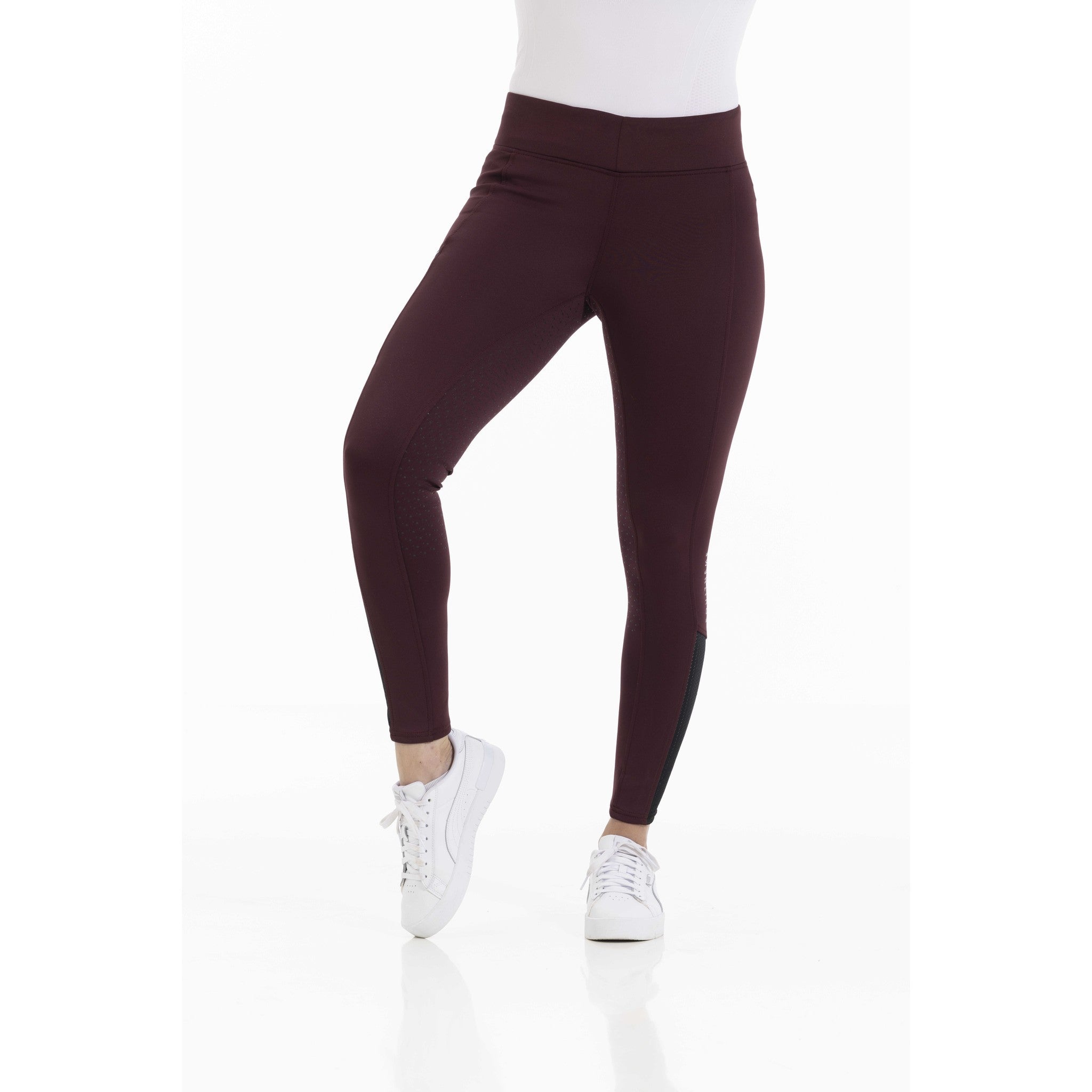 EQUITHÈME Originals Brigitte Leggings - Ladies Burgundy 979162336