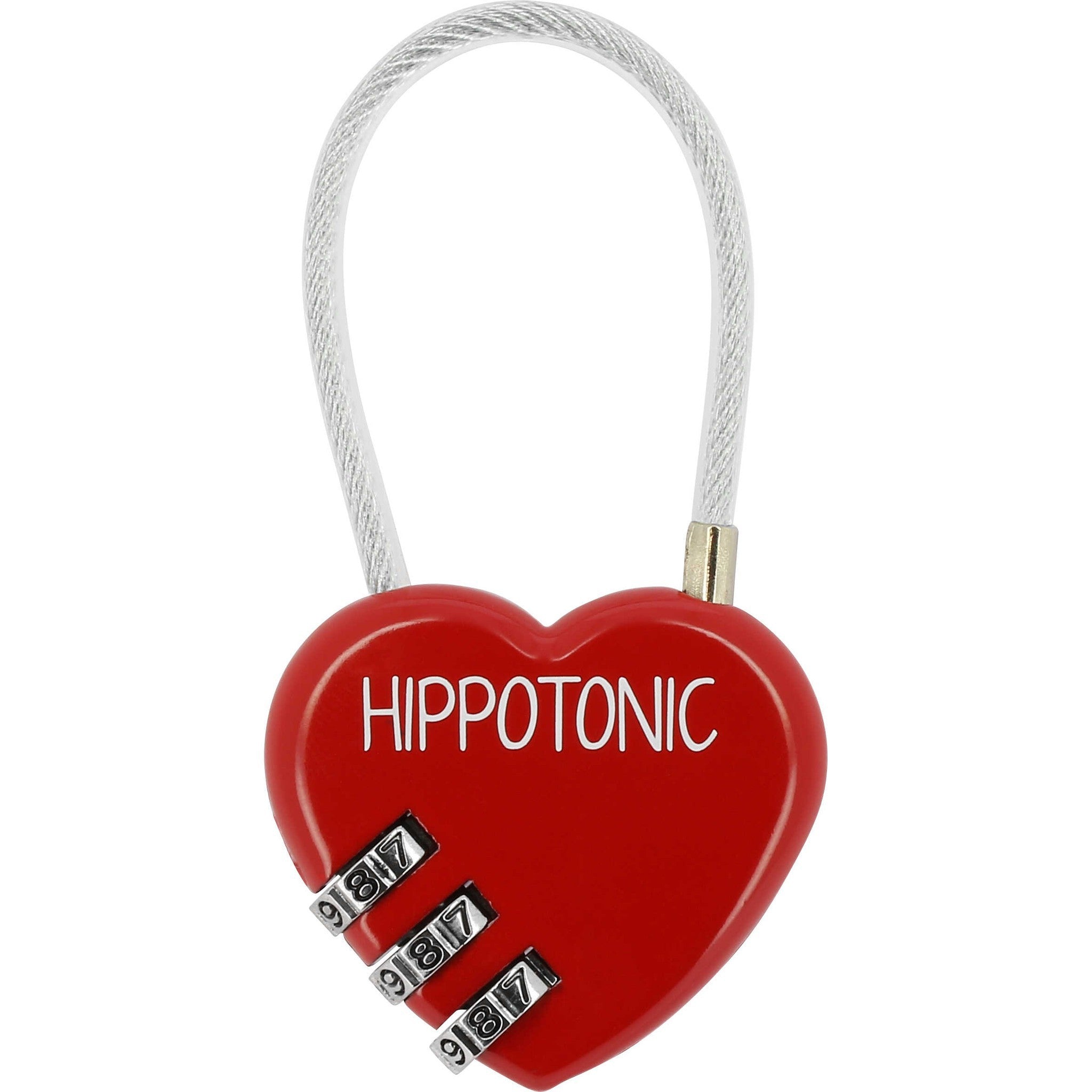 Hippo-Tonic Heart Padlock Red 700045001
