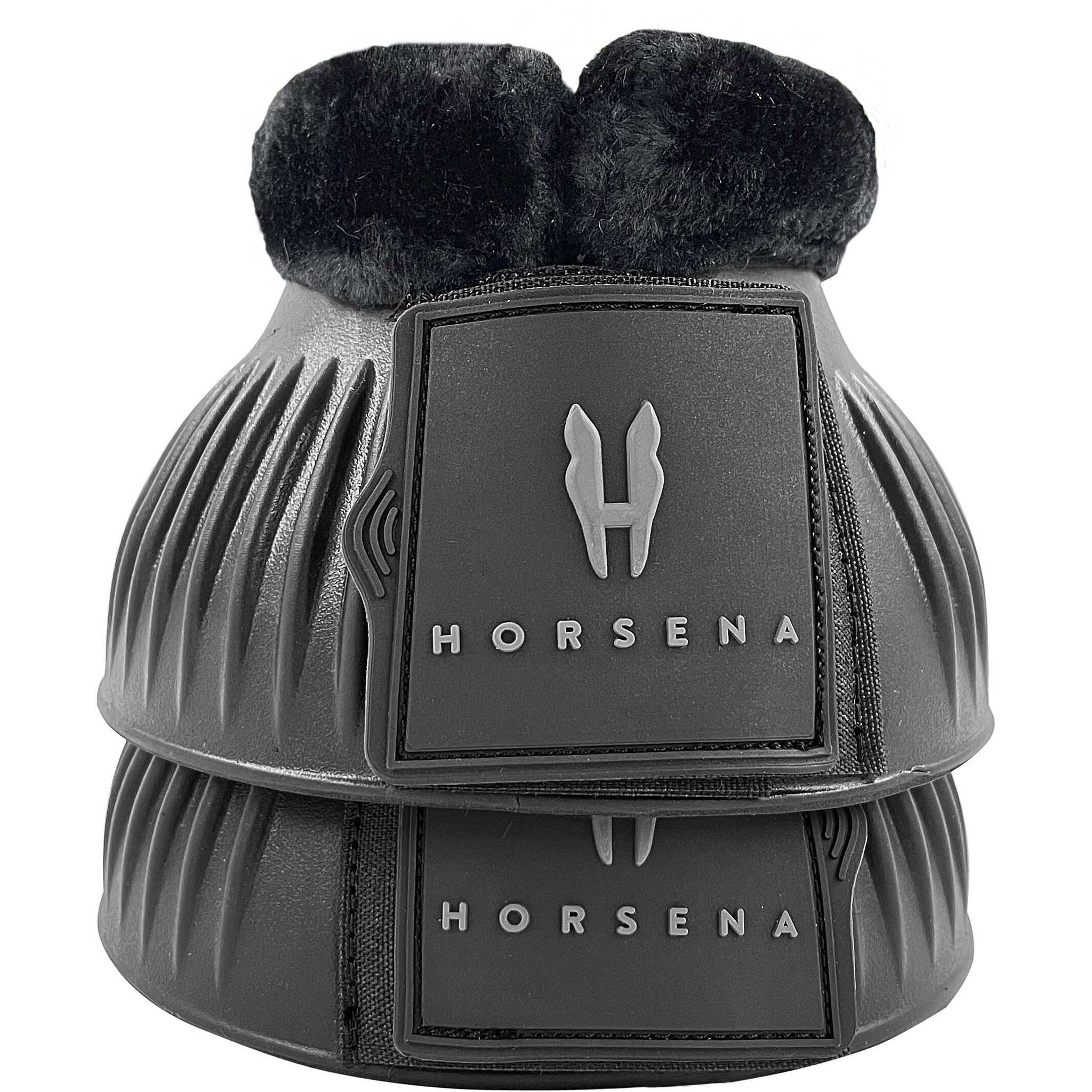 Horsena Synthetic Sheepskin Overreach Boots Black 545006204
