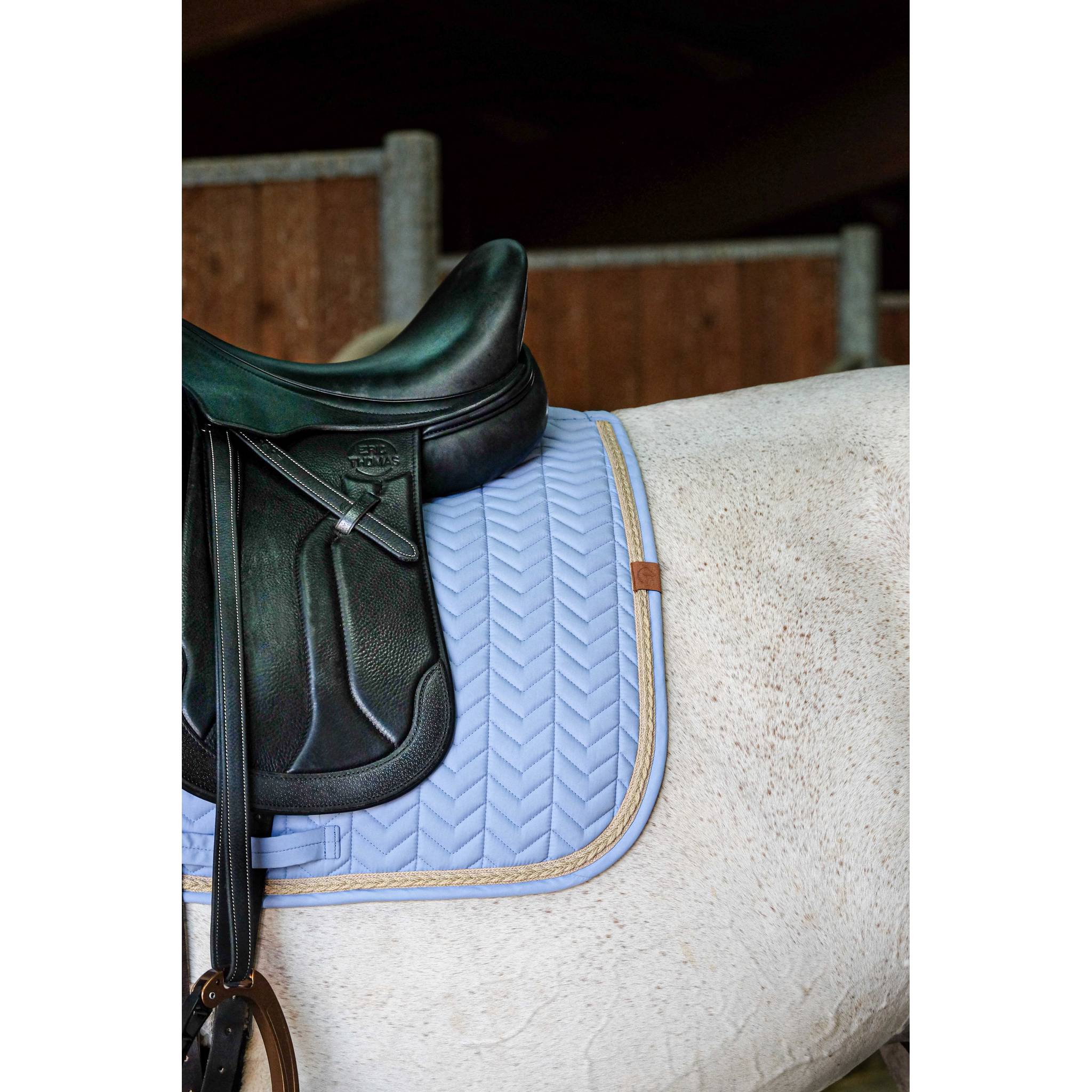 EQUITHÈME Softy Dressage Saddle Pad Blue/light blue - 204766012_ambi_3