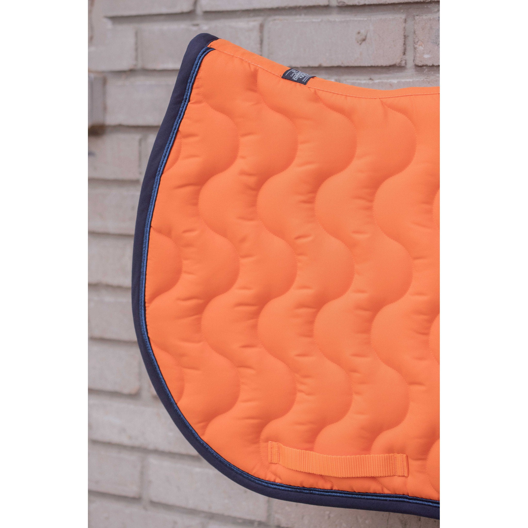 Paddock Sports Wavy Saddle Pad - All purpose Orange/navy 204792227