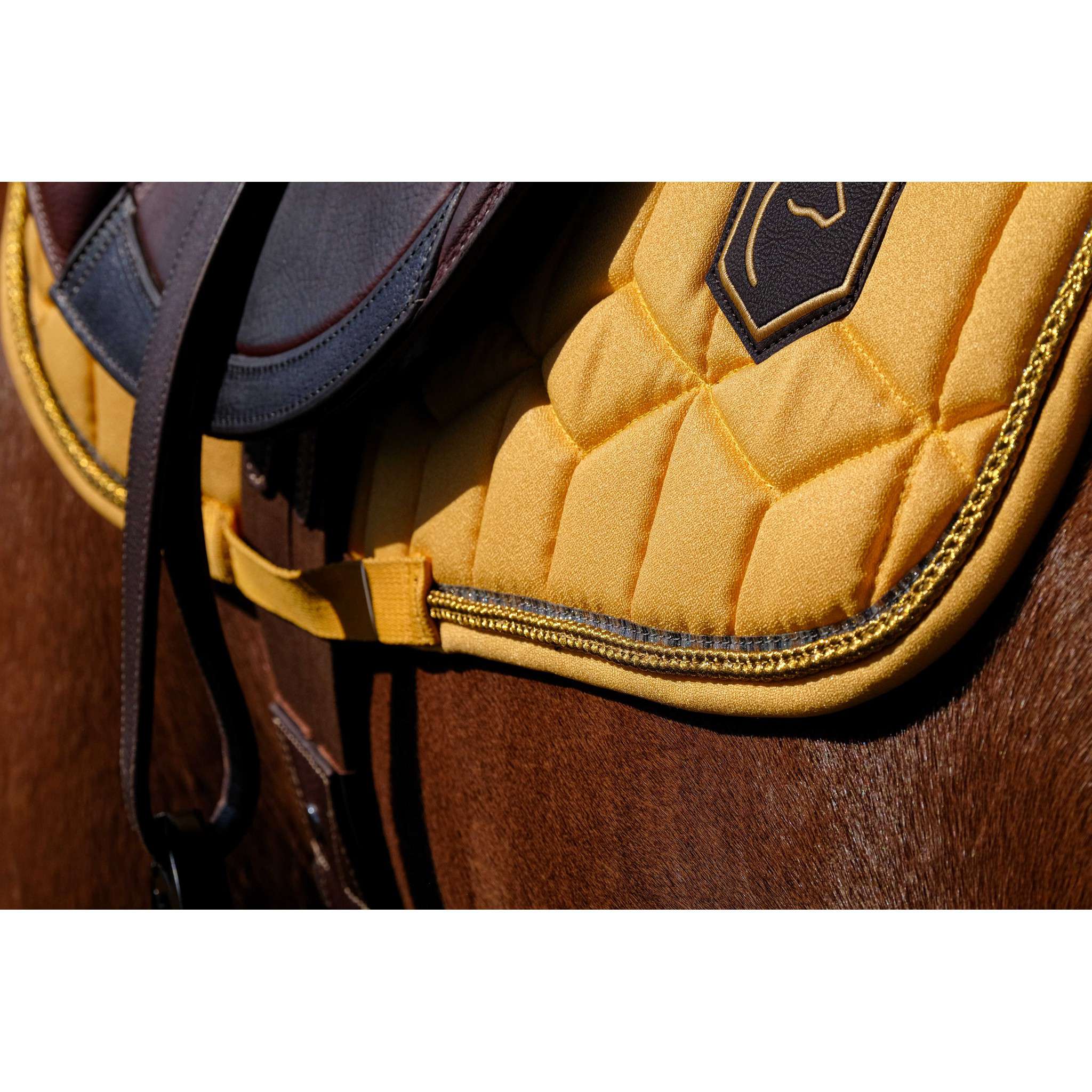 EQUITHÈME Hexalight saddle pad - All purpose Yellow 204004010