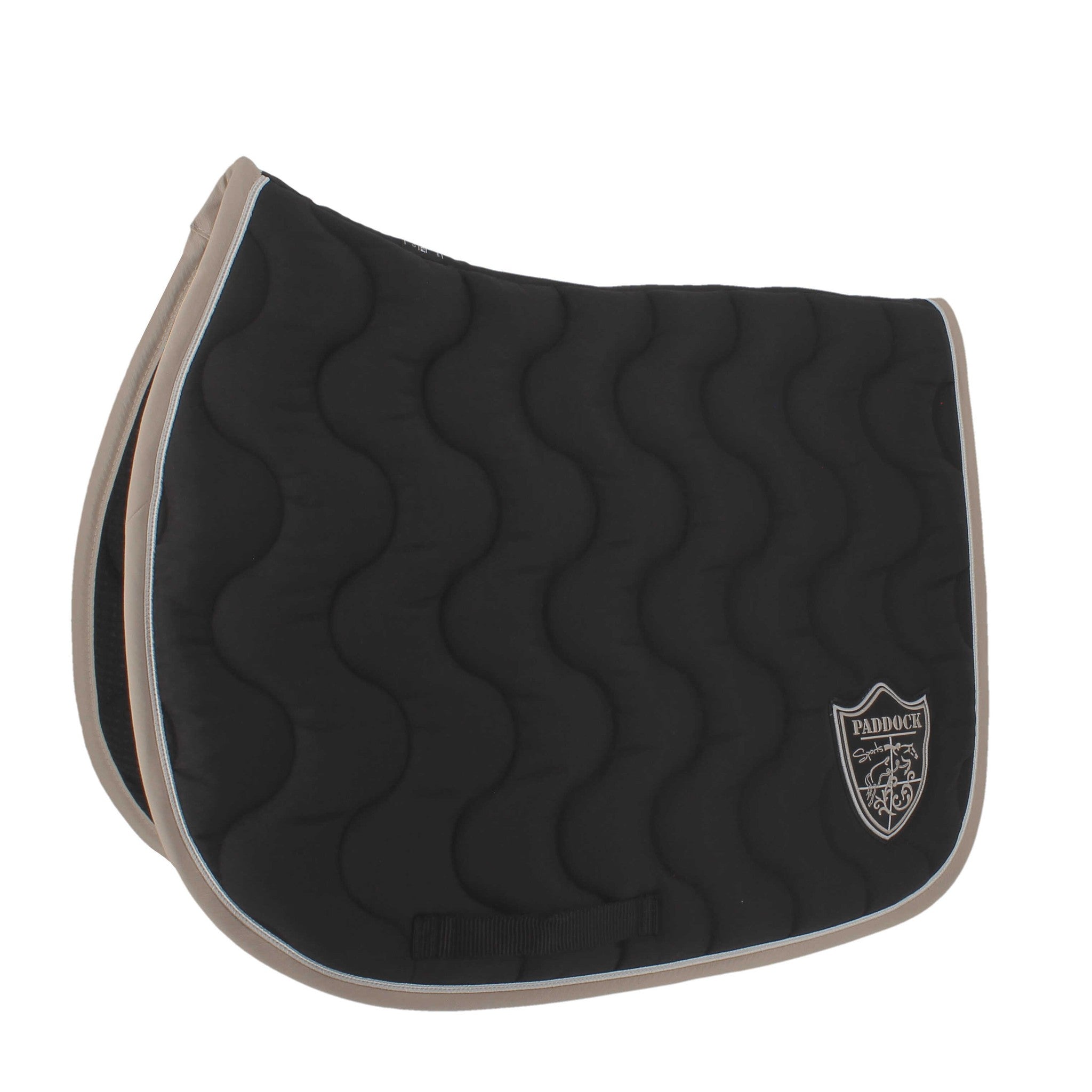 Paddock Sports Origin Saddle Pad with Crest - All-Purpose Black - 204742002_packshot_1