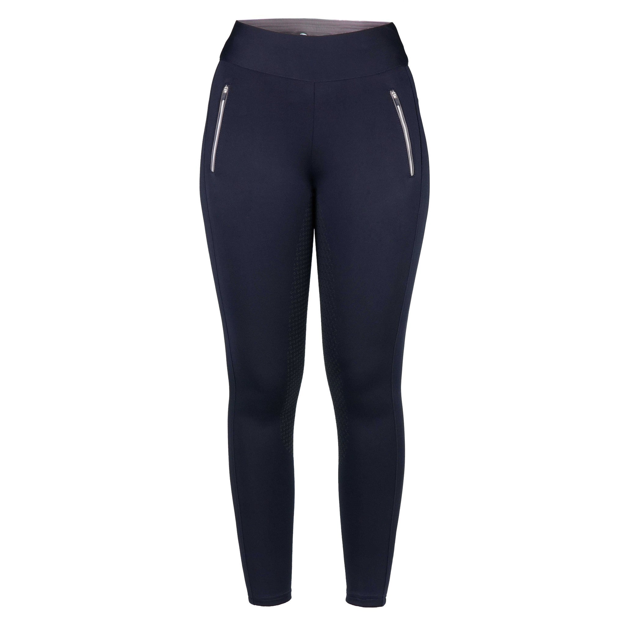 Riding World Raphaëlle Silicone Seat Leggings - Ladies Navy blue 989502736