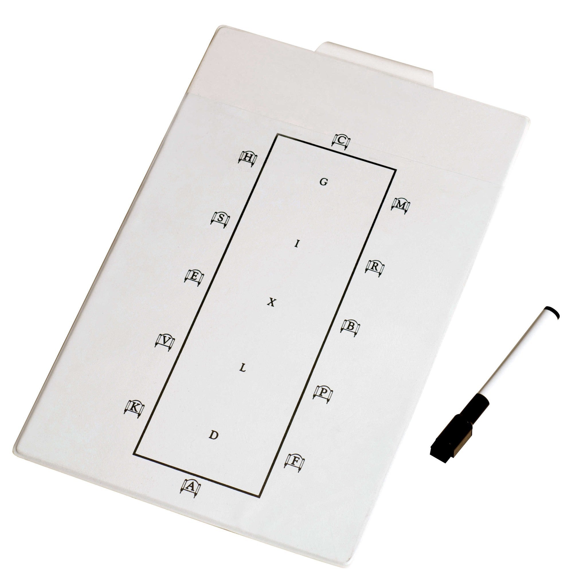 EQUITHÈME Dressage test board White 904180