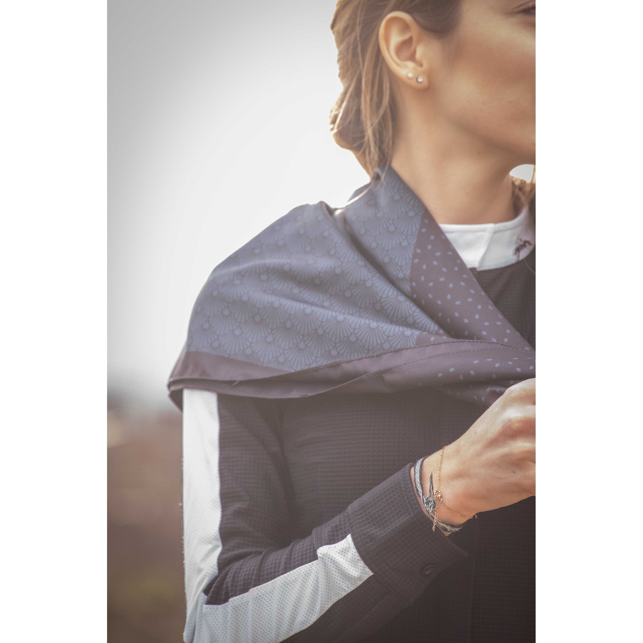 Pénélope Mya Scarf Peacock blue/black 985854002