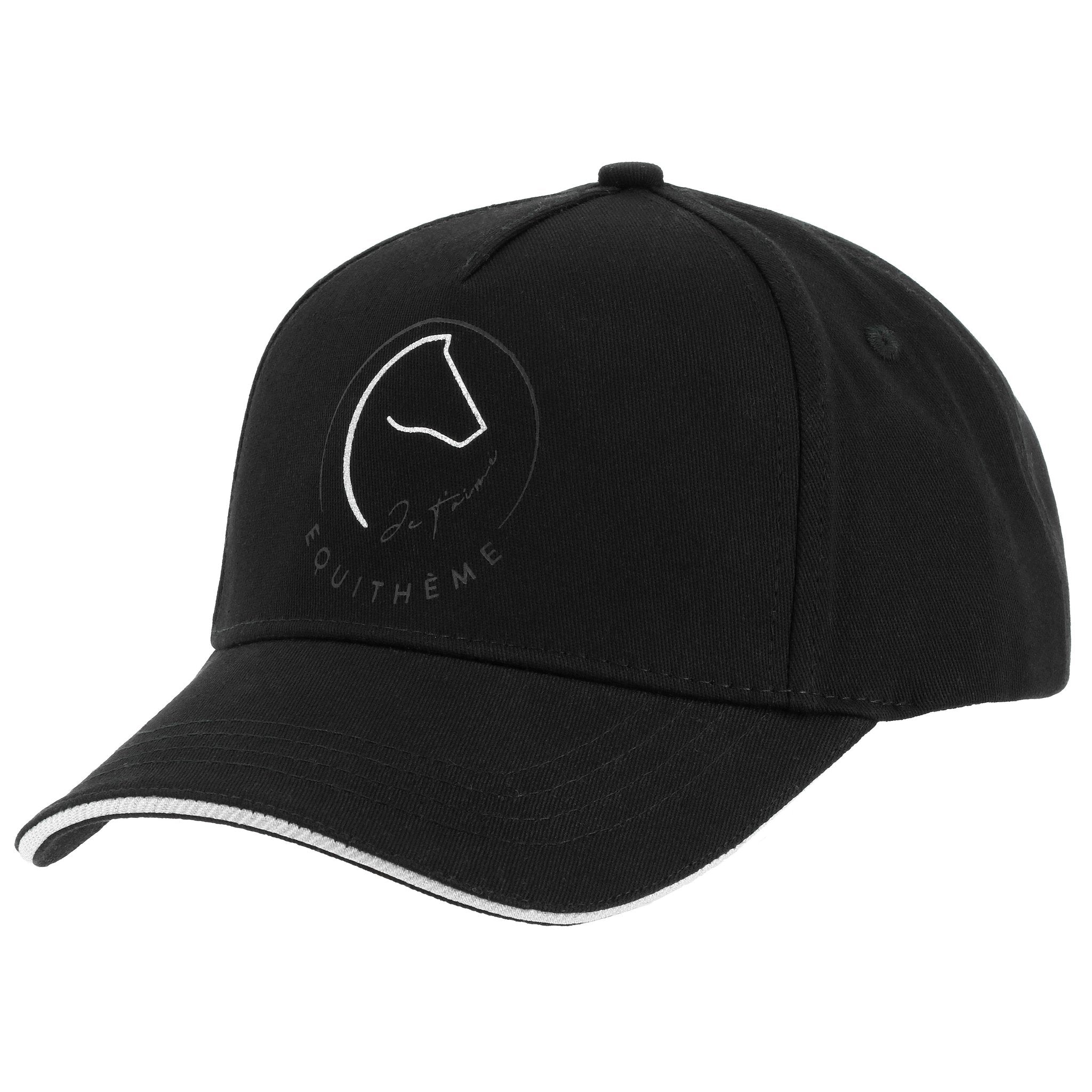 EQUITHÈME "I Love You" Cap - Ponytail Design Black - 985163002_packshot_1