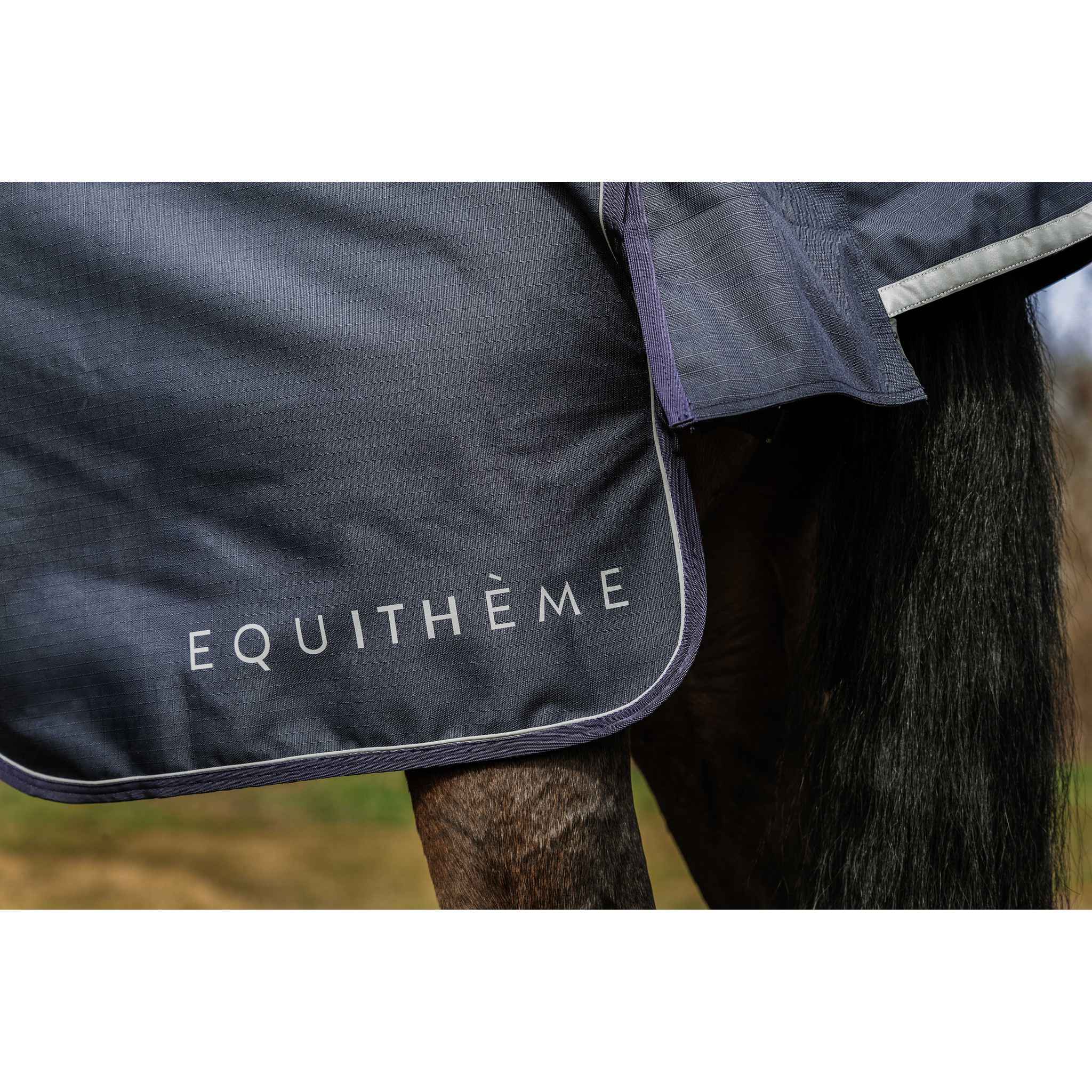 EQUITHÈME Anatomic 1200D Turnout Rug - Standard Navy blue 400576763