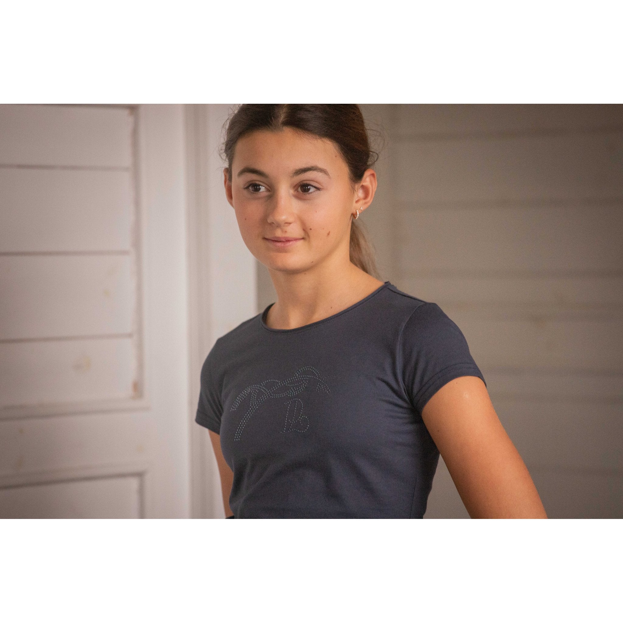 Eden by Pénélope Iconic Strass T-Shirt - Kids Navy blue - 980402712_ambi_4