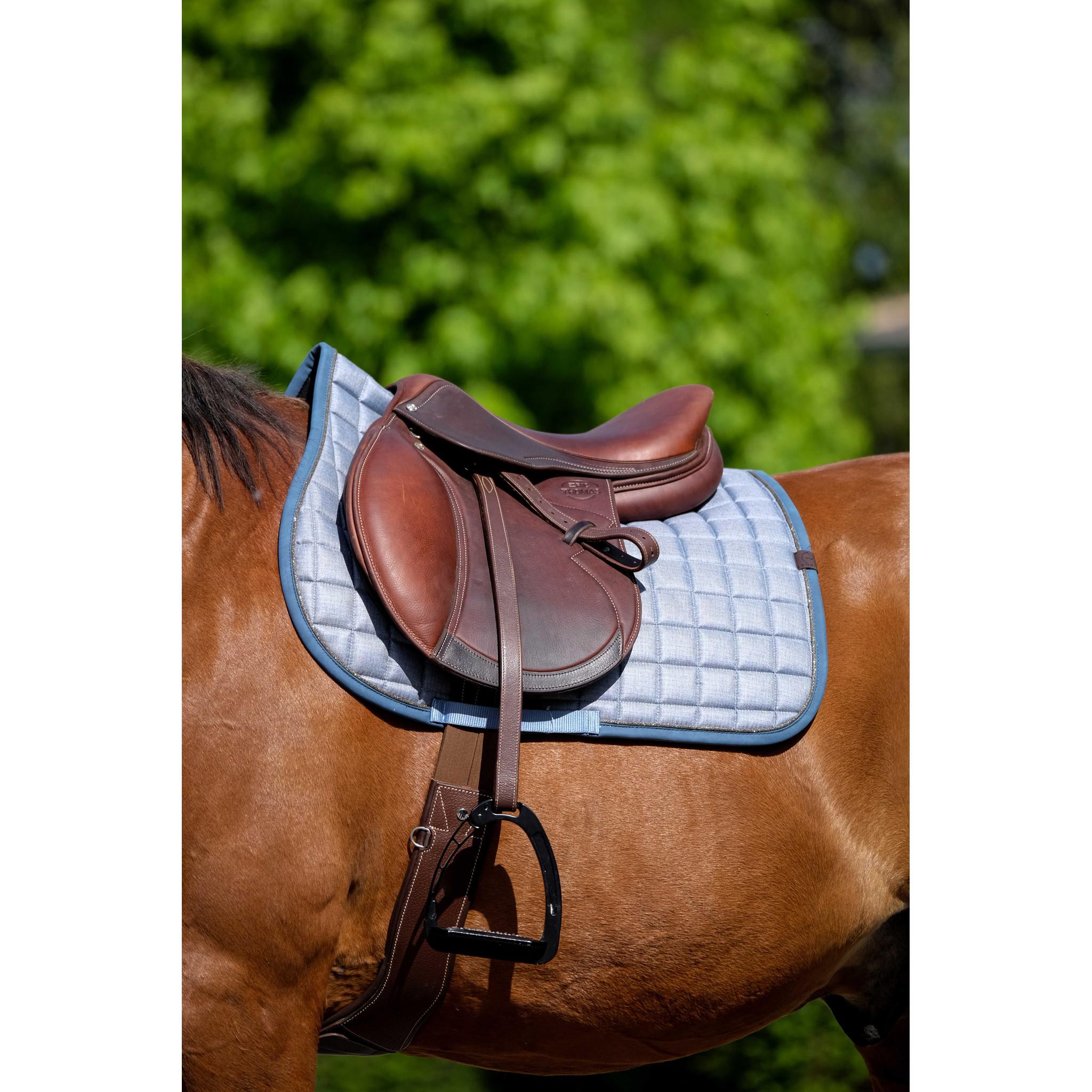 EQUITHÈME Chic saddle pad - All purpose Blue 204001006