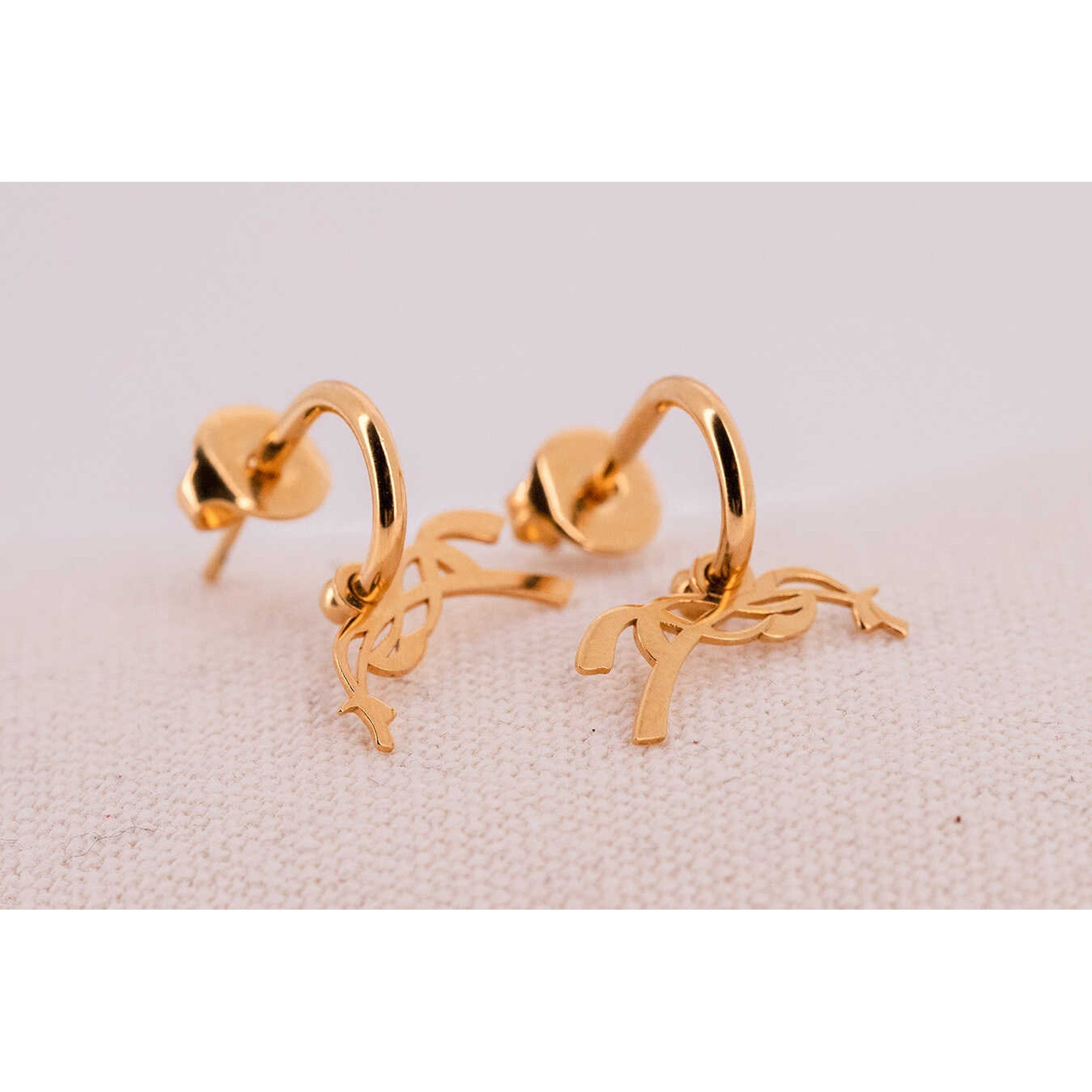 Penelope Leonie Earrings Golden - 902920010_packshot_2